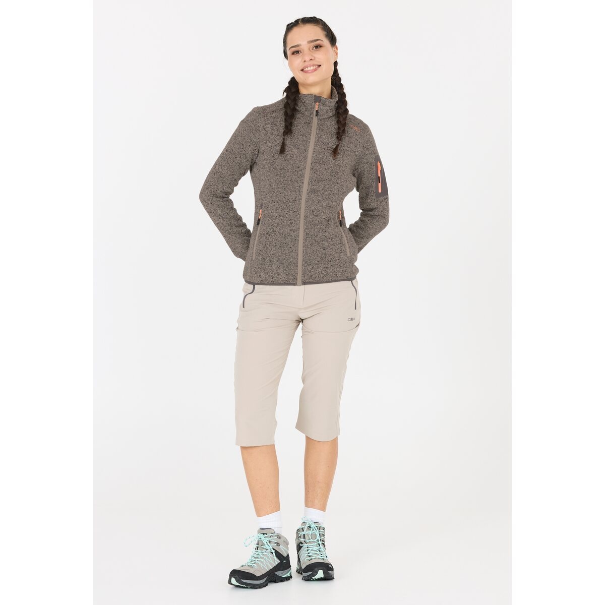 CMP Strickfleecejacke, (1 St.), Wärmeisolierend & Schnell trocknend & Atmungsaktiv