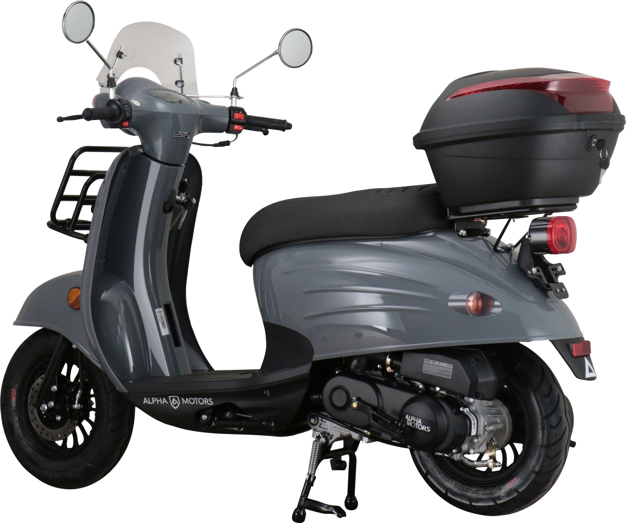 Alpha Motors Mofaroller »Adria«, 50 cm³, 25 km/h, Euro 5, 2,72 PS, (inkl. Windschild und Topcase), mit Lenkerschloss und Windschild
