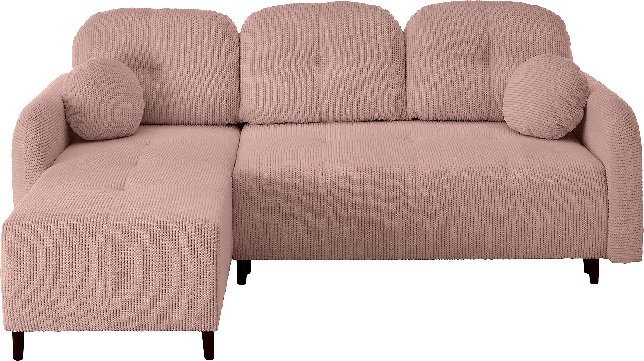 Leonique Ecksofa »BLAISE«, mit Bett-Funktion (Liegefläche 140/200 cm), Zier- und Rückenkissen