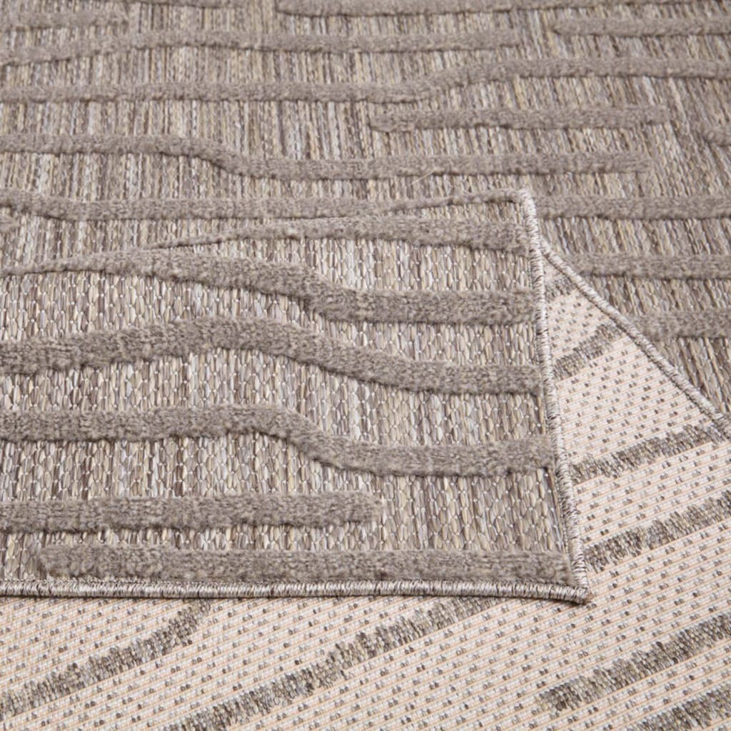Carpet City Teppich »In-& Outdoorteppich Santorini 450, 3D-Effekt, Gestreift«, rechteckig