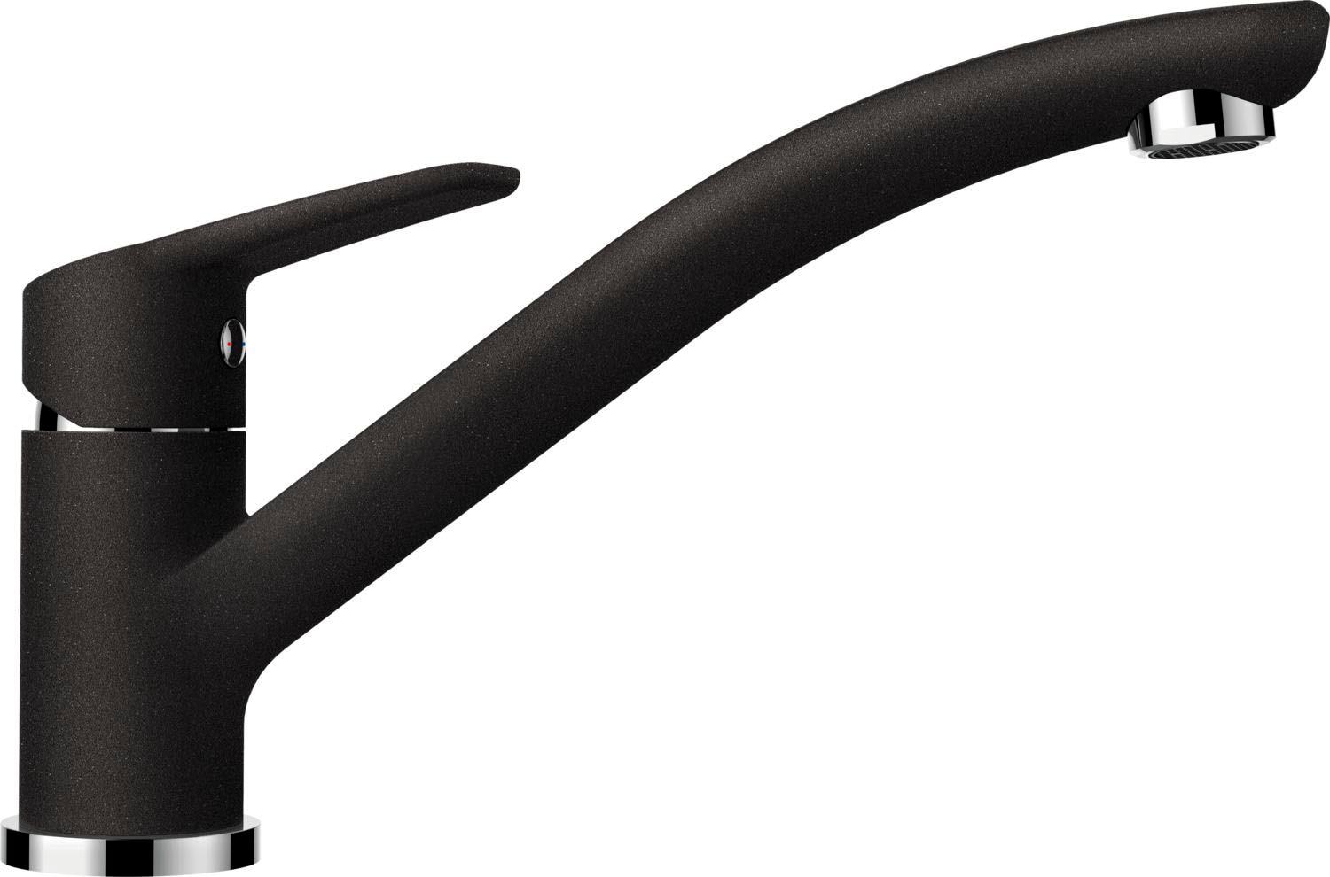 Küchenarmatur SCHOCK "Daja", schwarz (nero, schwarz), B:20,3cm H:15,5cm Ø:5cm