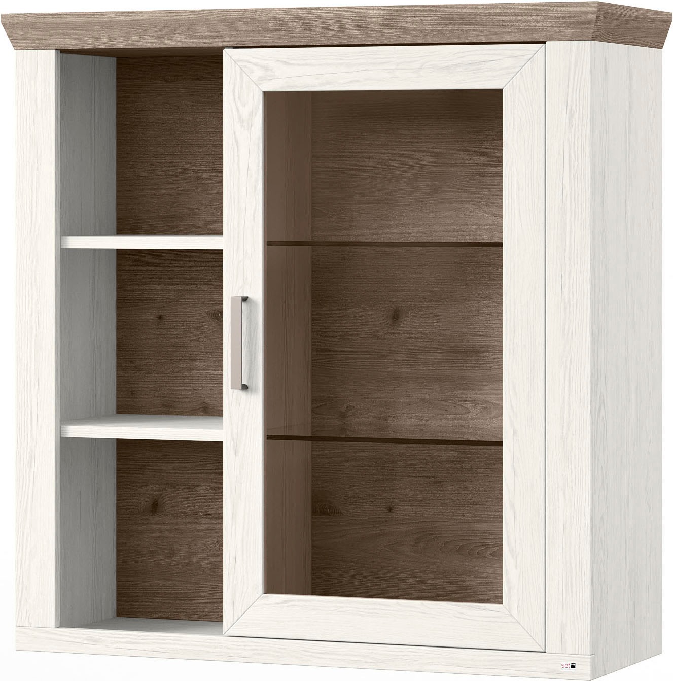 set one by Musterring Hängeschrank »York« Typ 21, mit Glastür, offene Fäche günstig online kaufen