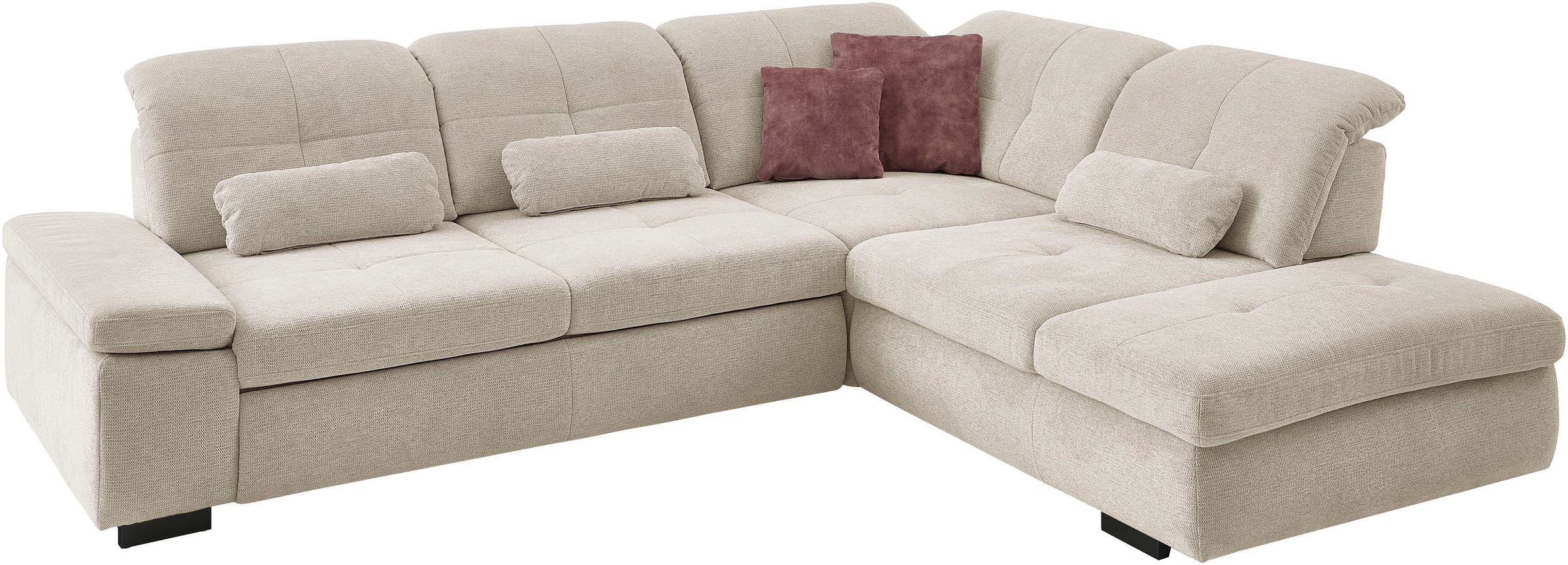 Die PlanBar Ecksofa »MP-IN16012 L-Form Kaltschaum-Polsterung«, inkl. Sitztiefenverstellung, optional mit Funktionen