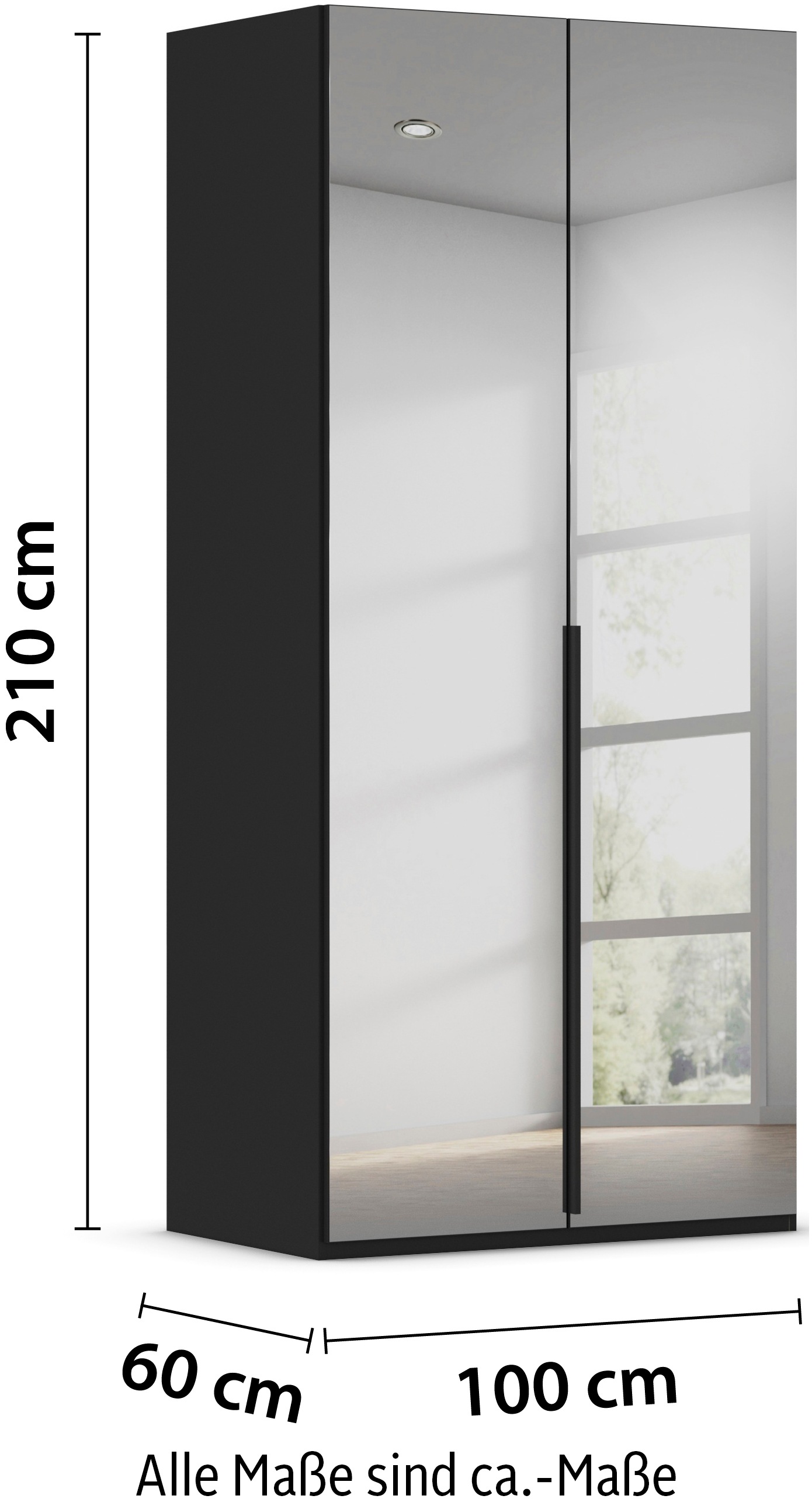 LeGer Home by Lena Gercke Kleiderschrank »Schrank Garderobe Ankleide Schlafzimmer Flur Serina«, (in 3 verschiedenen Ausstattungen BASIC/CLASSIC/PREMIUM), in 6 Breiten (101 - 401 cm) mit Front Glas oder Dekor MADE IN GERMANY