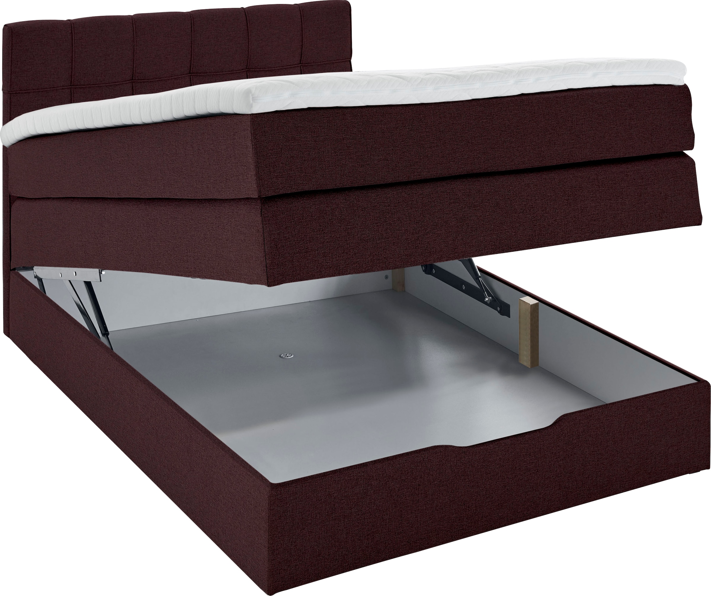 INOSIGN Boxspringbett »Fornoli«, inkl. Topper und Bettkasten, H3 in zwei Matratzenarten