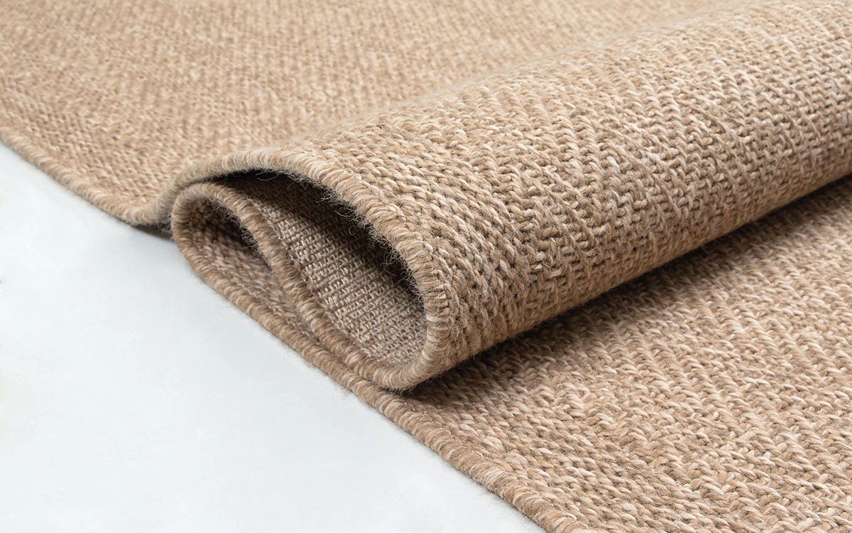 the carpet Teppich »Kansas«, rechteckig, 1 mm Höhe, moderner robuster In und Outdoor Teppich Jute Look