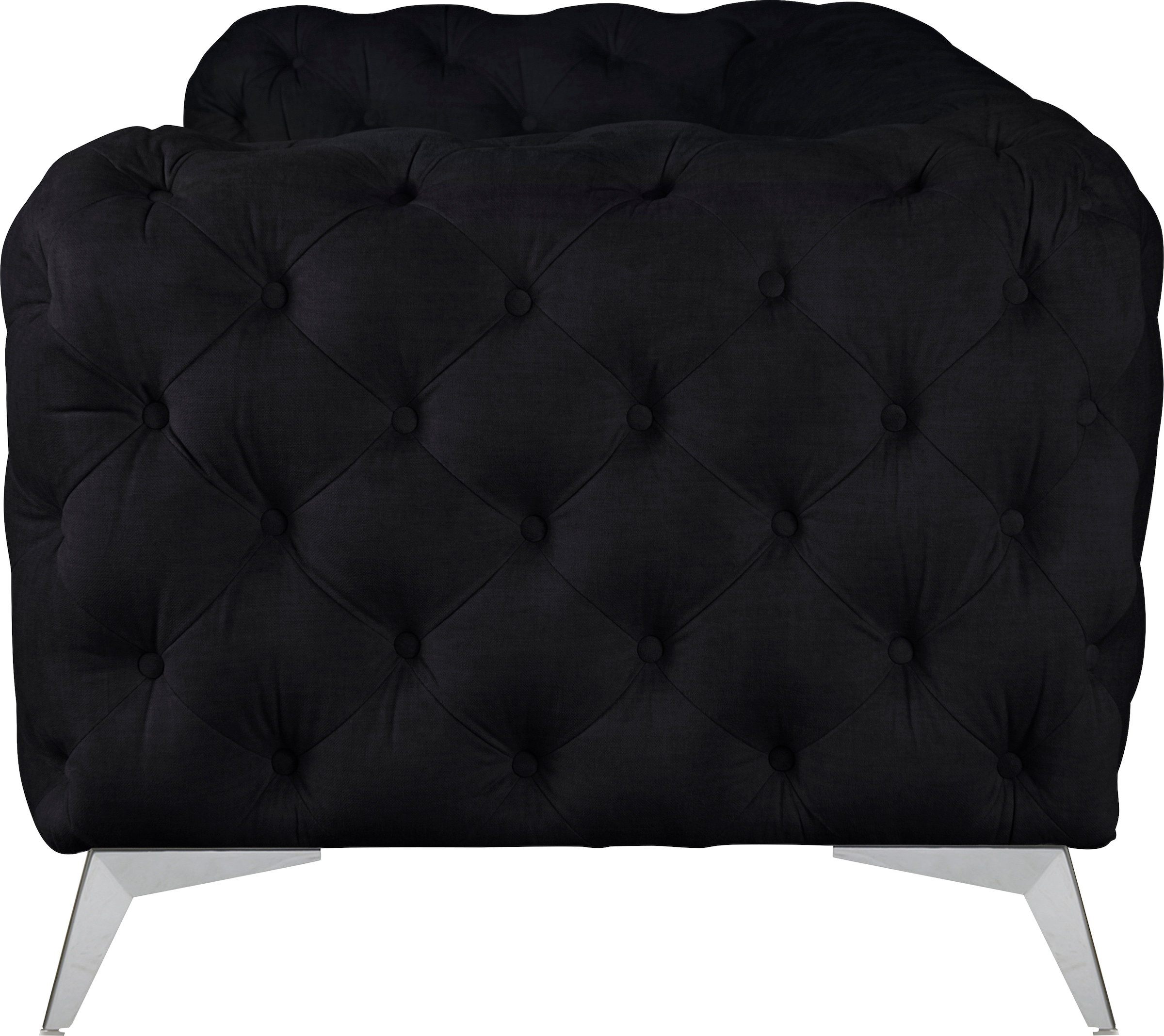 Leonique Chesterfield-Sofa »Glynis«, aufwändige Knopfheftung, moderne Chesterfield Optik, Fußfarbe wählbar