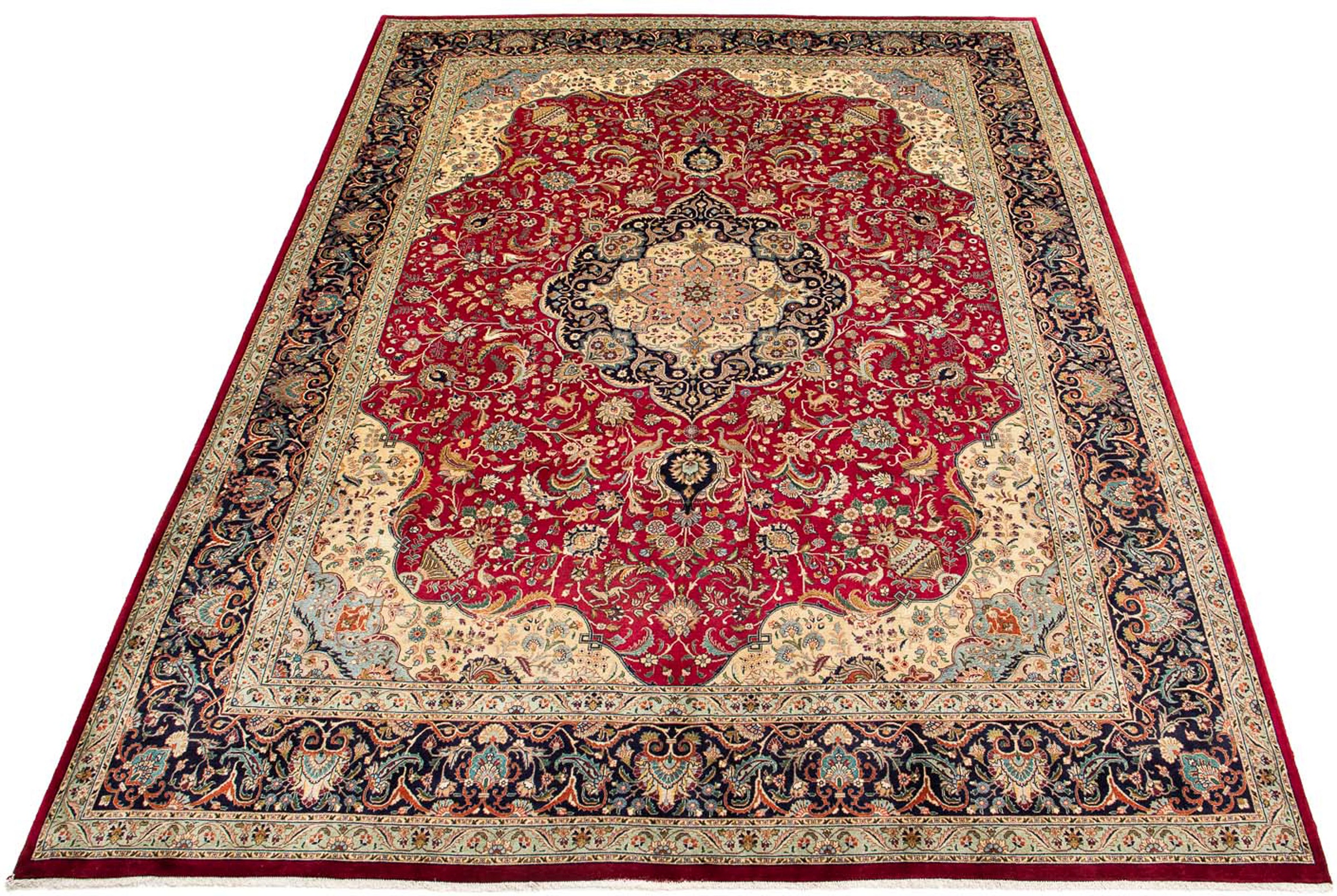 morgenland Orientteppich »Perser - Täbriz - 395 x 305 cm - rot«, rechteckig günstig online kaufen