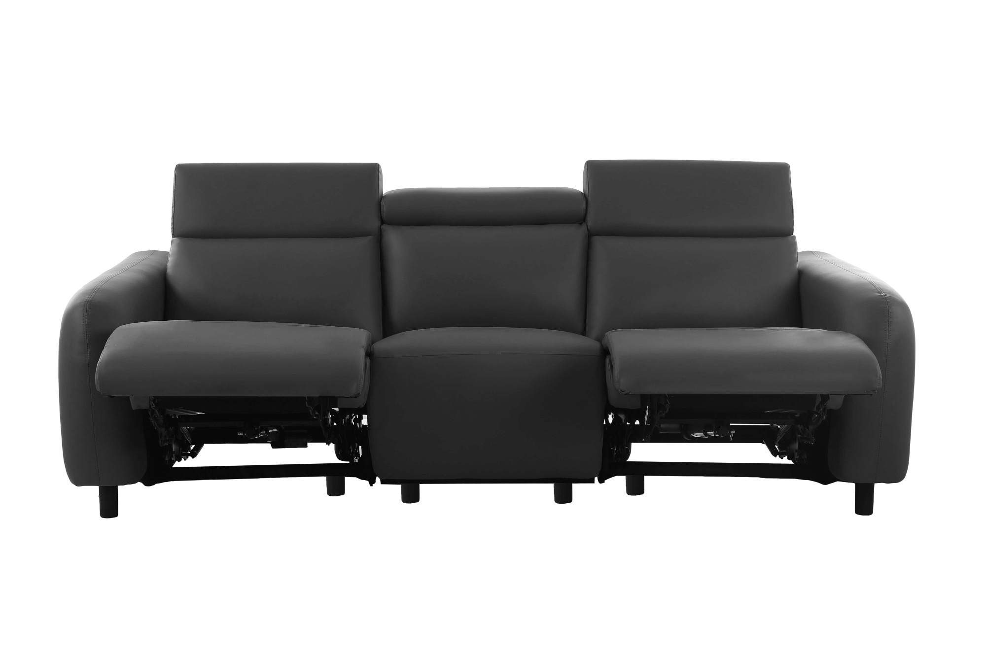 Home affaire 3-Sitzer »SKAANE Kunstleder, 229 cm, manuelle-u. elektrische Relaxfunktion«, Relax-Funktion in 2 Sitzen, Kopfteilverstellung, Federkernpolsterung