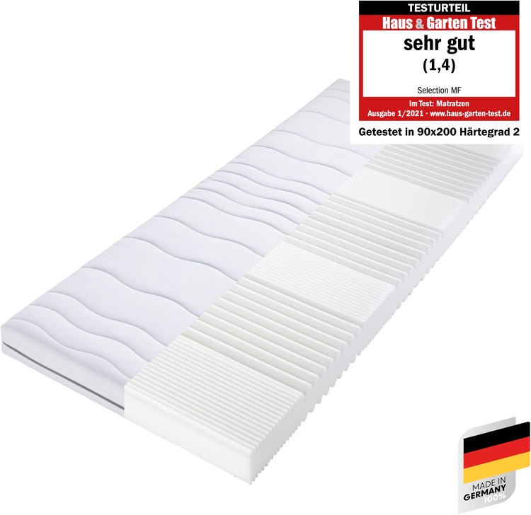 Komfortschaummatratze »Matratze Selection MF«, 14 cm hoch, Raumgewicht: 28 kg/m³, (1...