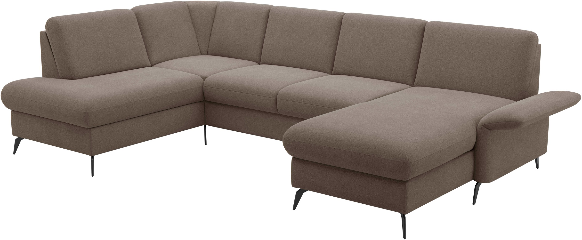 Home affaire Wohnlandschaft »Rochelle«, optional: Armteilverstellung, klappbar, Bettkasen
