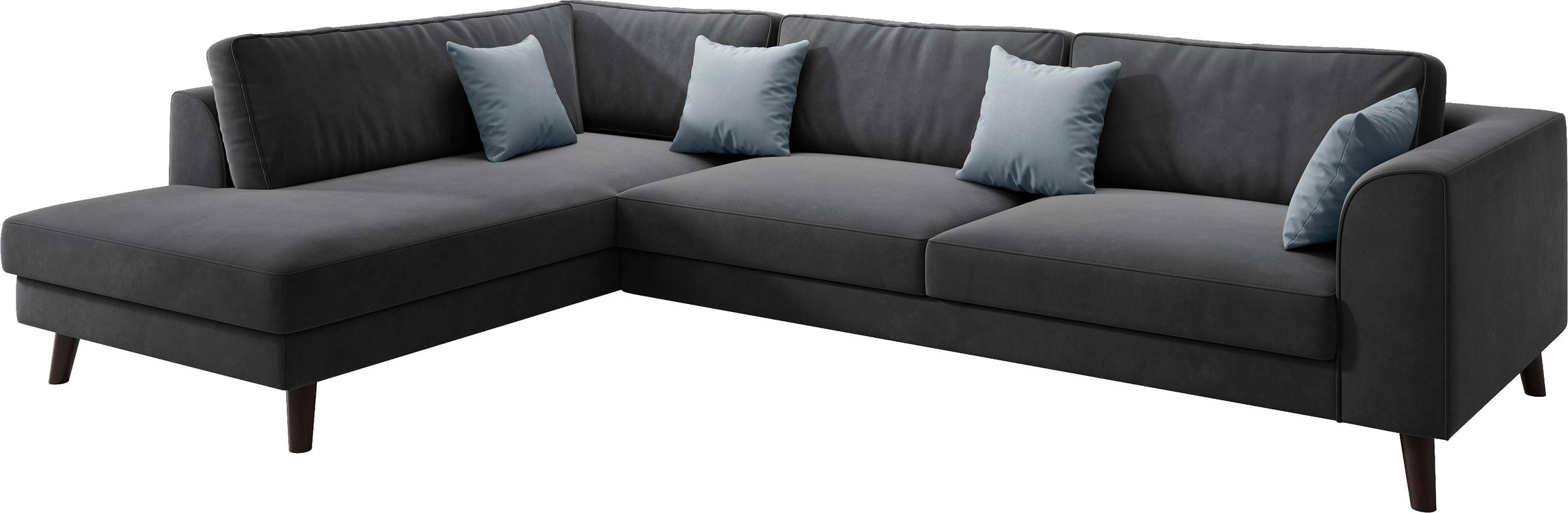 INOSIGN Ecksofa »Laurentia, L-Form«, mit 4 Zierkissen, Ottomane links oder günstig online kaufen