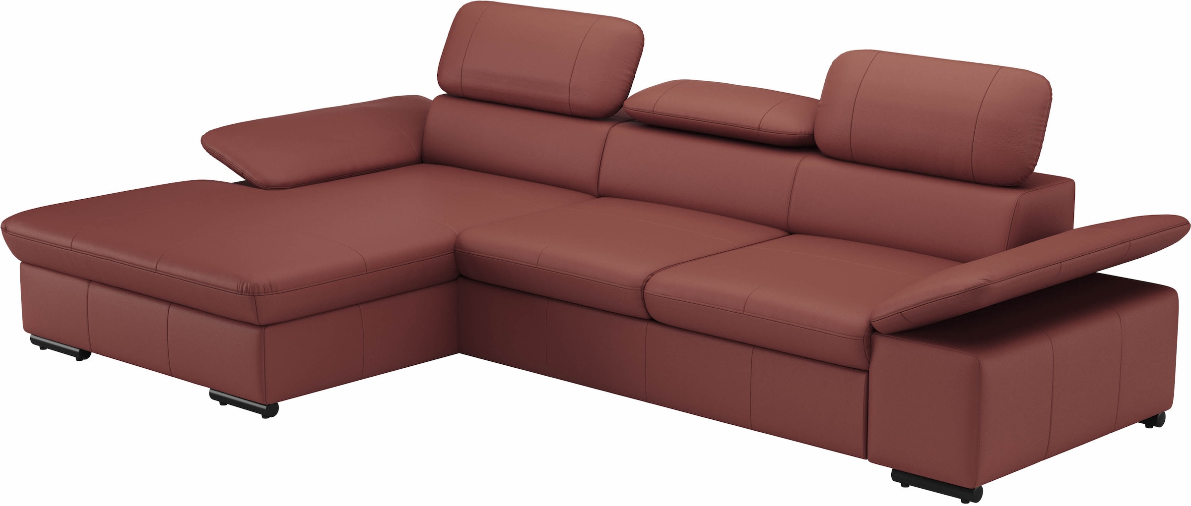 sit&more Ecksofa »Alcudia L-Form«, wahlweise mit Bettfunktion
