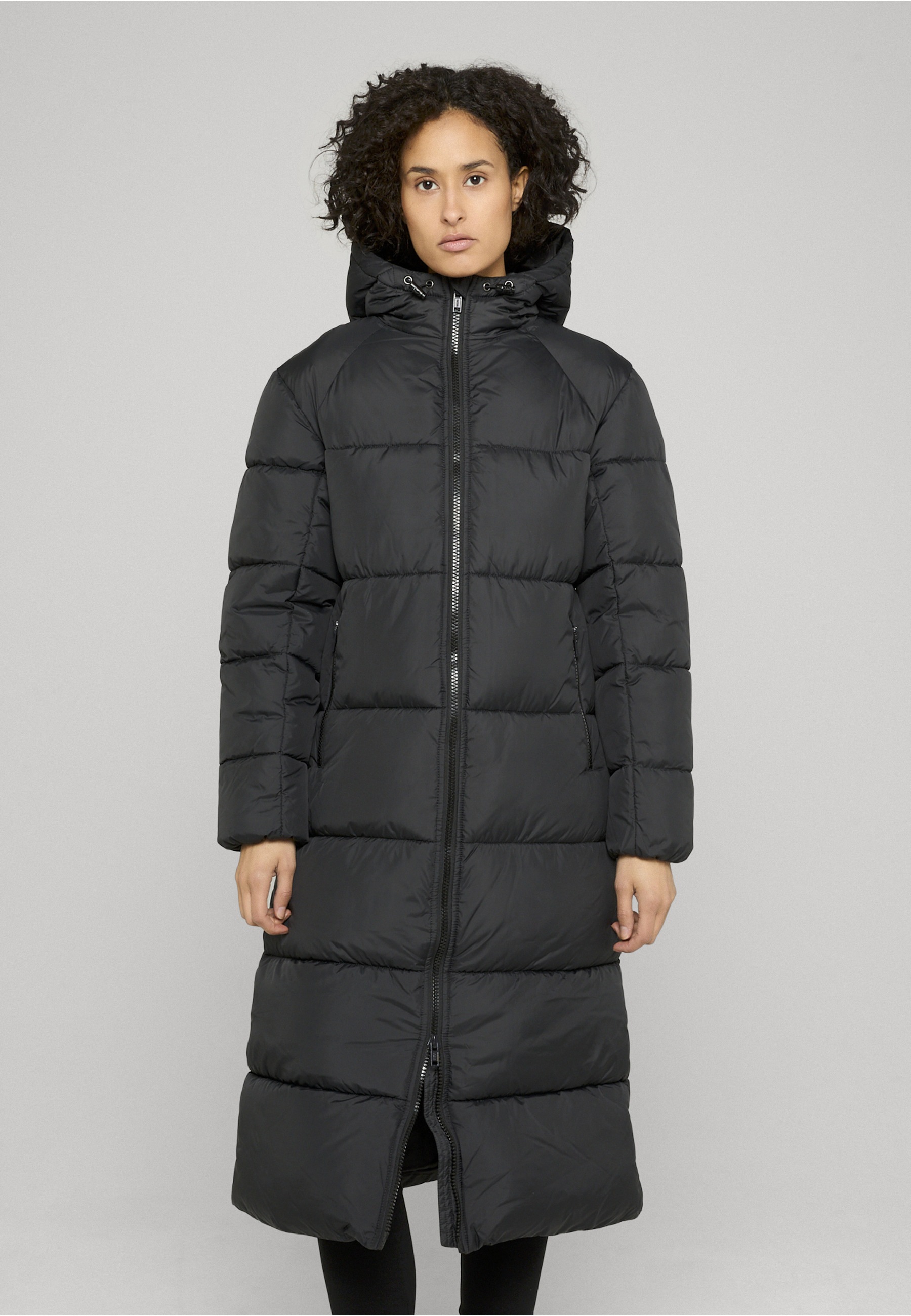 URBAN CLASSICS Winterjacke »Urban Classics Ladies Ultra Long Coat« 1 Stk. tlg. ohne Kapuze