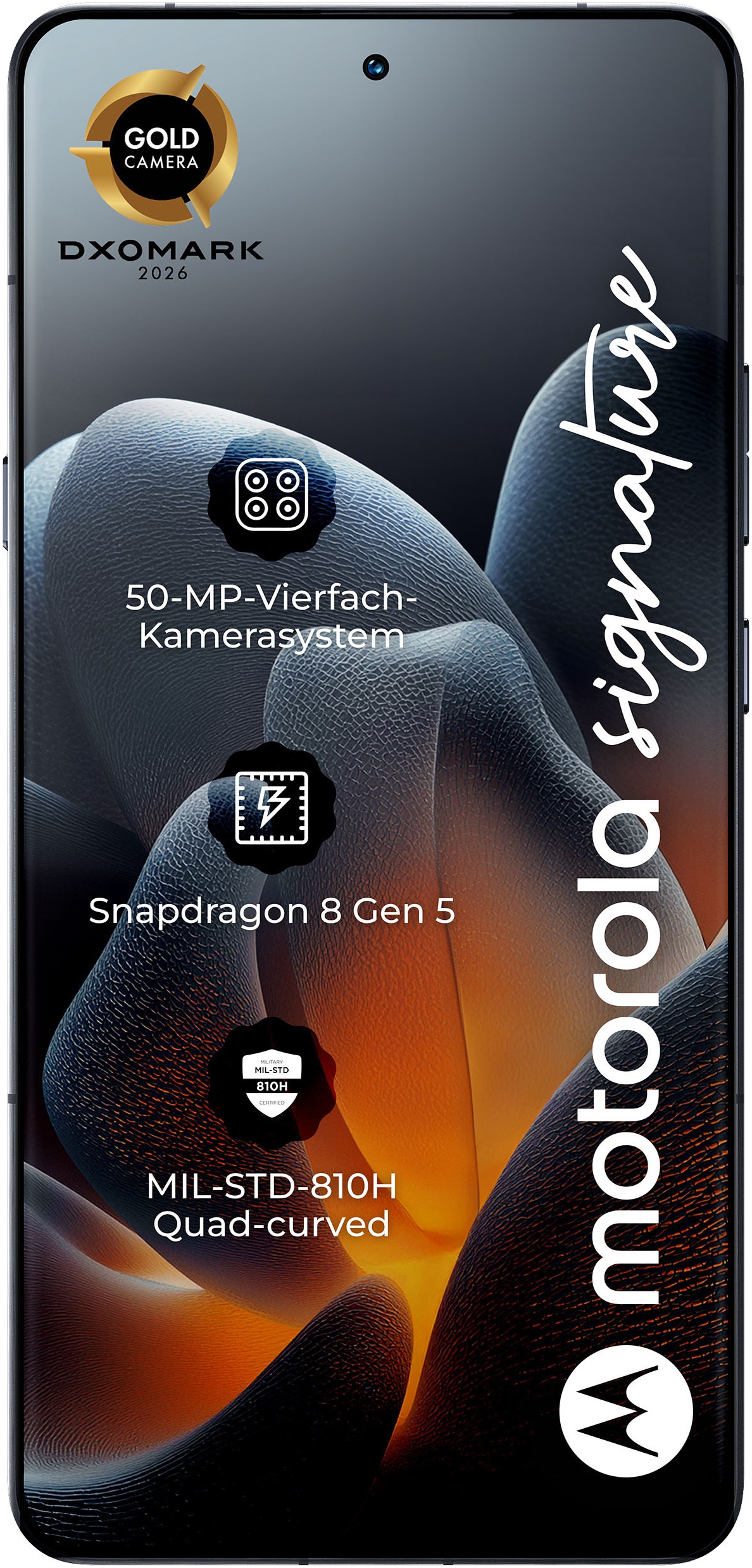 Motorola Smartphone »Signature« PANTONE® Carbon Super-HD+-Display, Corning Gorilla Glass Victus2, 90W-TurboPower