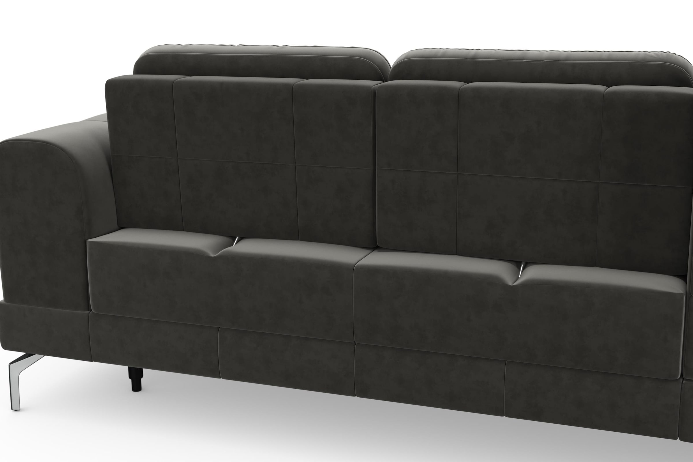 sit&more Ecksofa »Bendigo L-Form«, inklusive Sitztiefenverstellung, Bodenfreiheit 15 cm, 2 Fußfarben