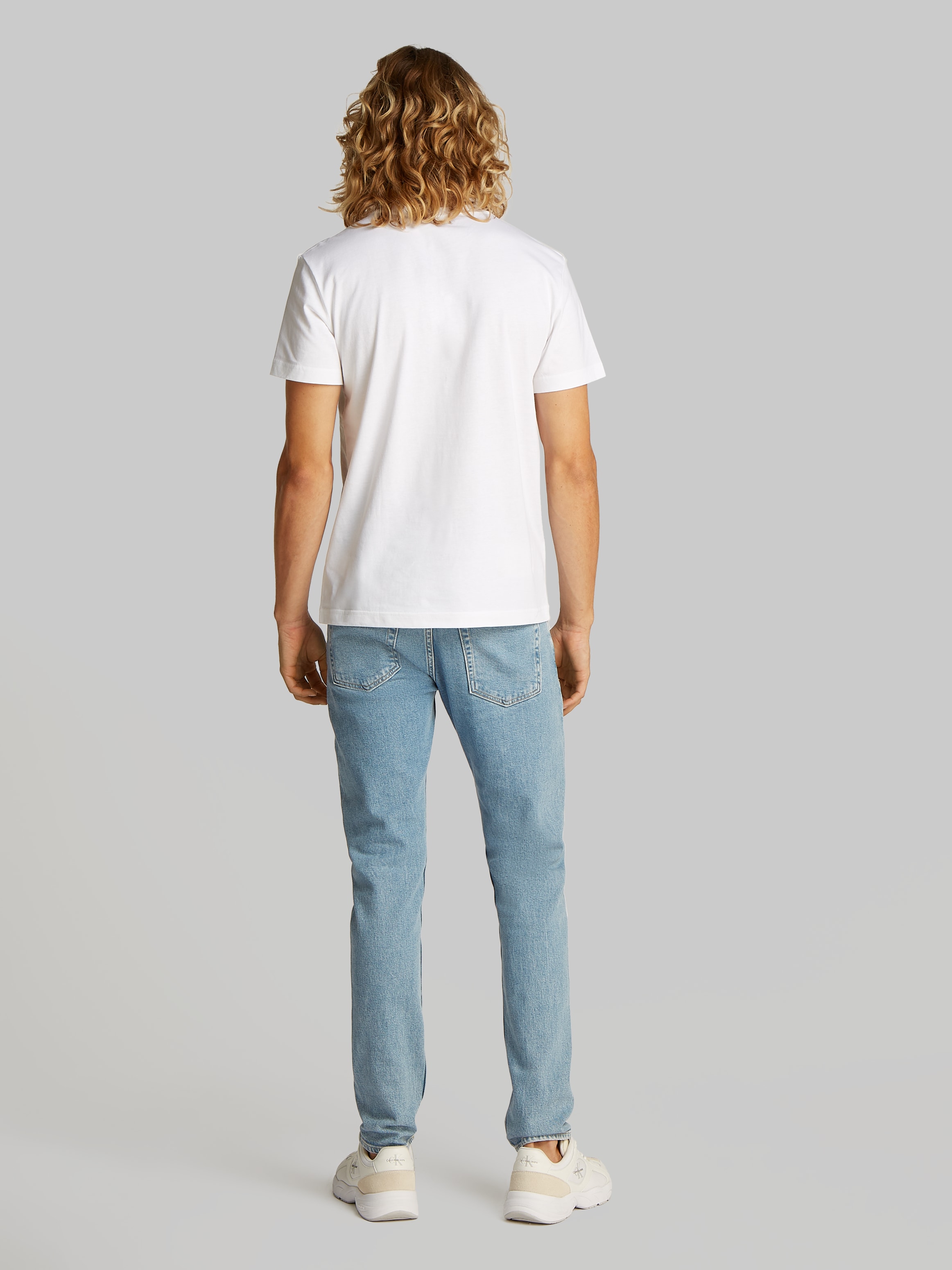 Calvin Klein Jeans T-Shirt »2 PACK MONOLOGO T-SHIRT«, (Packung, 2er-Pack), mit Rundhalsausschnitt