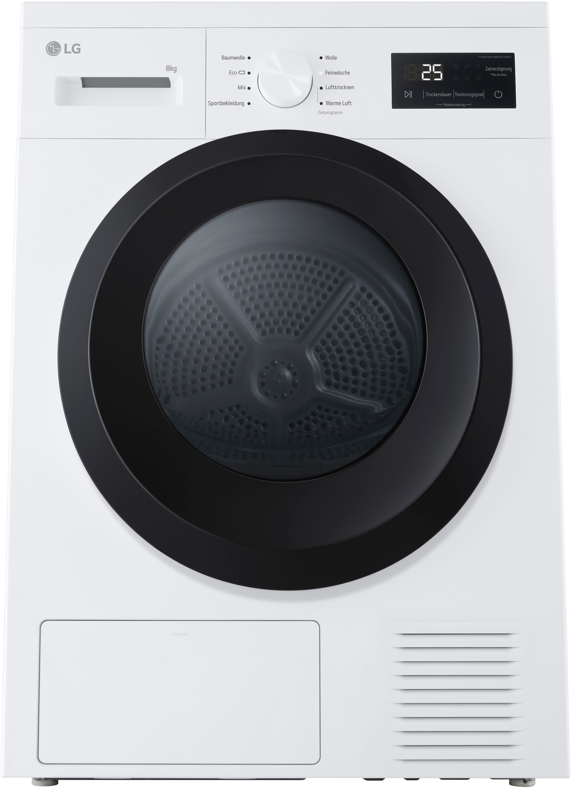 LG Wärmepumpentrockner »RT80B2«, Sicherheitsglastür