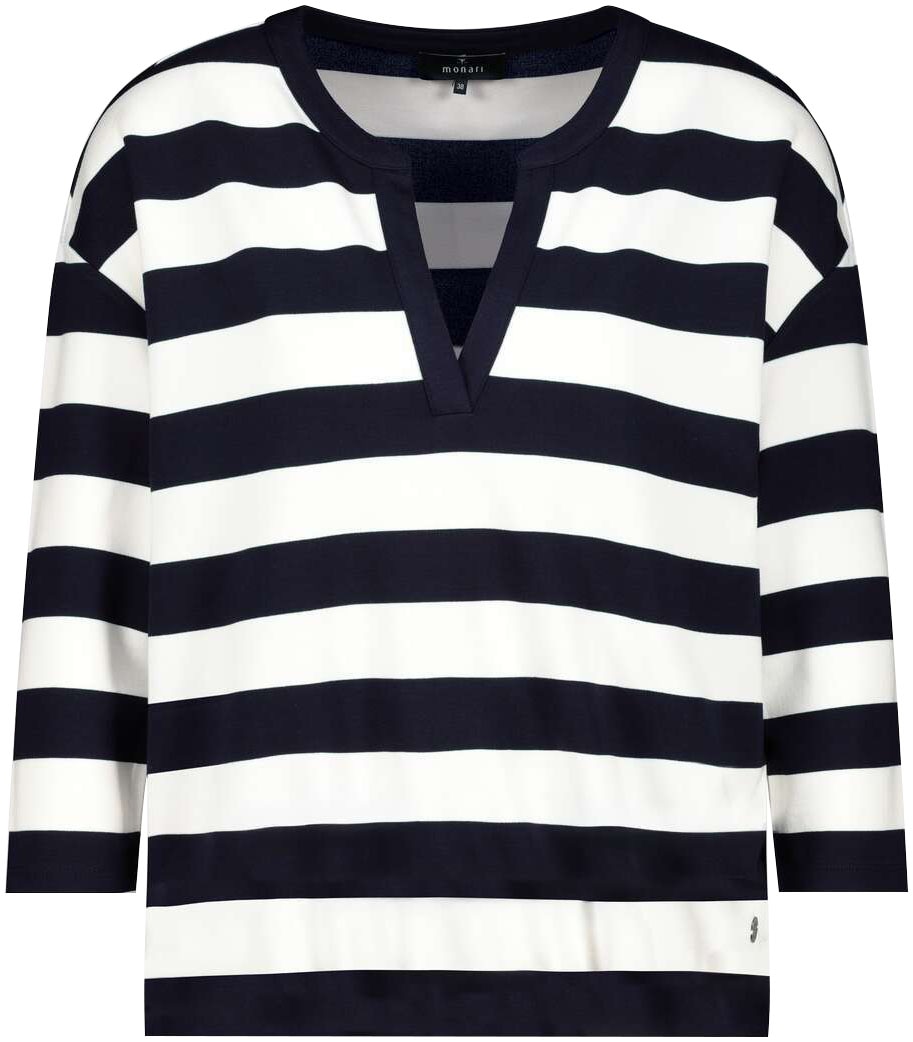 Monari Sweatshirt, mit Blockstreifen