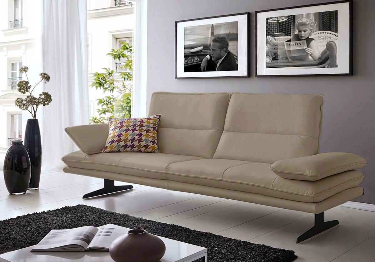 W.SCHILLIG 2,5-Sitzer »broadway, Designsofa mit tollem Sitzkomfort«, Sitztiefenverstellung, Kopfteil- & Seitenteilverstellung, Breite 216cm