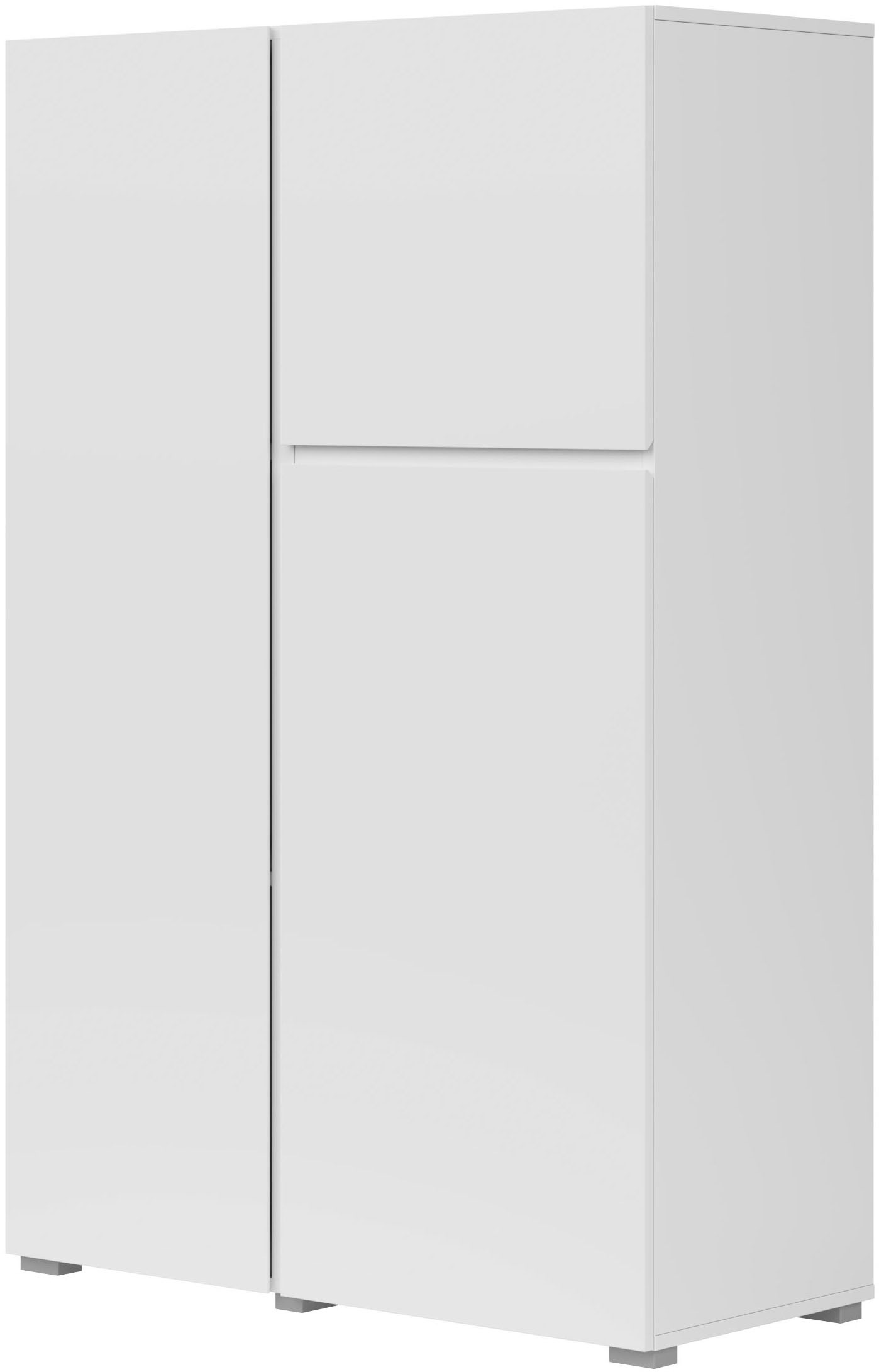 INOSIGN Highboard »Metric, Breite 92cm, moderne grifflose Hochkommode 3 Tür günstig online kaufen
