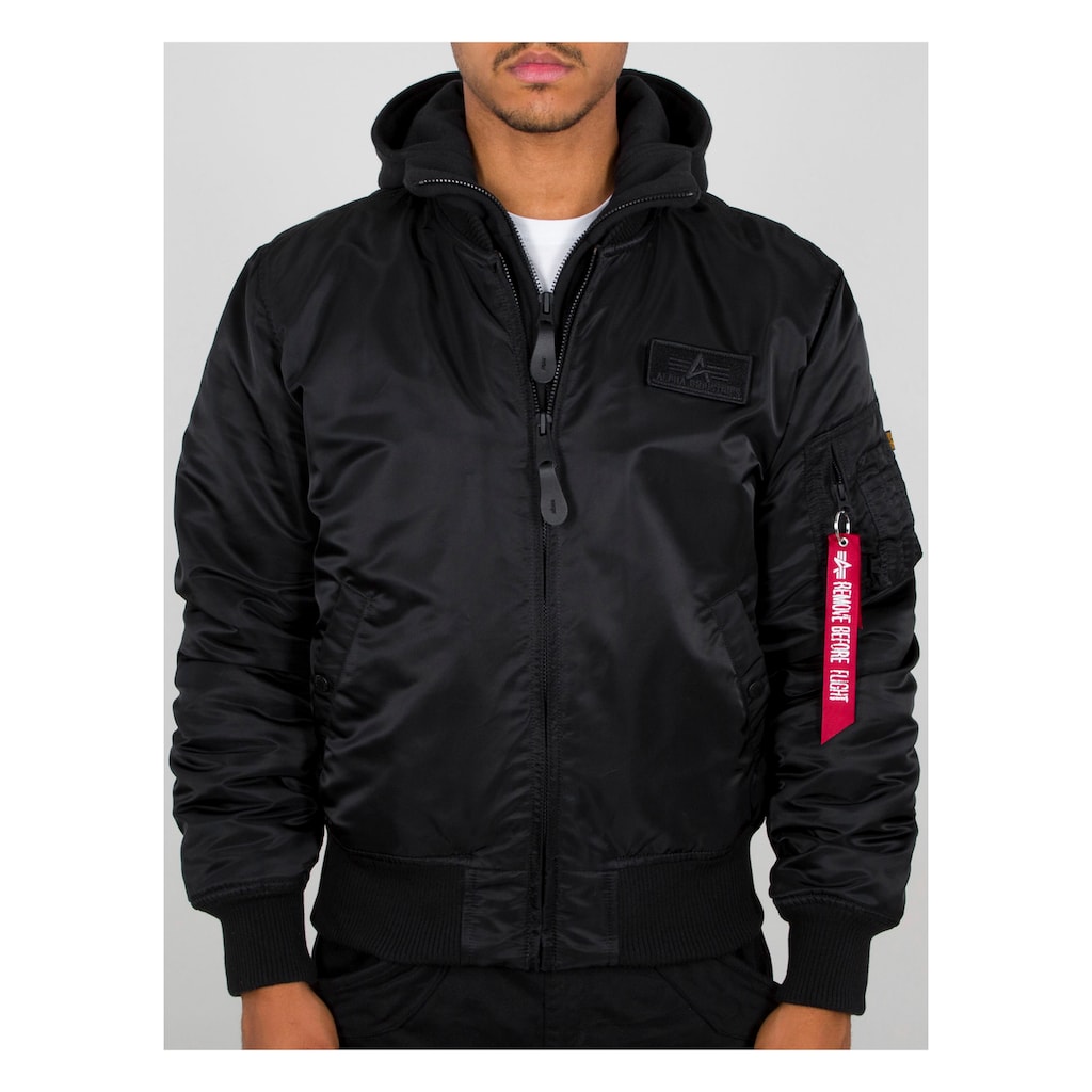 Alpha Industries Bomberjacke »MA-1 ZH Back Print«, mit Kapuze