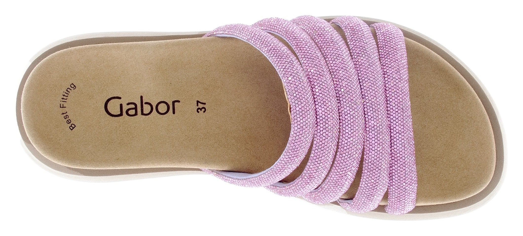 Gabor Pantolette, Plateau, Sommerschuh, Schlappen mit Best Fitting-Ausstattung