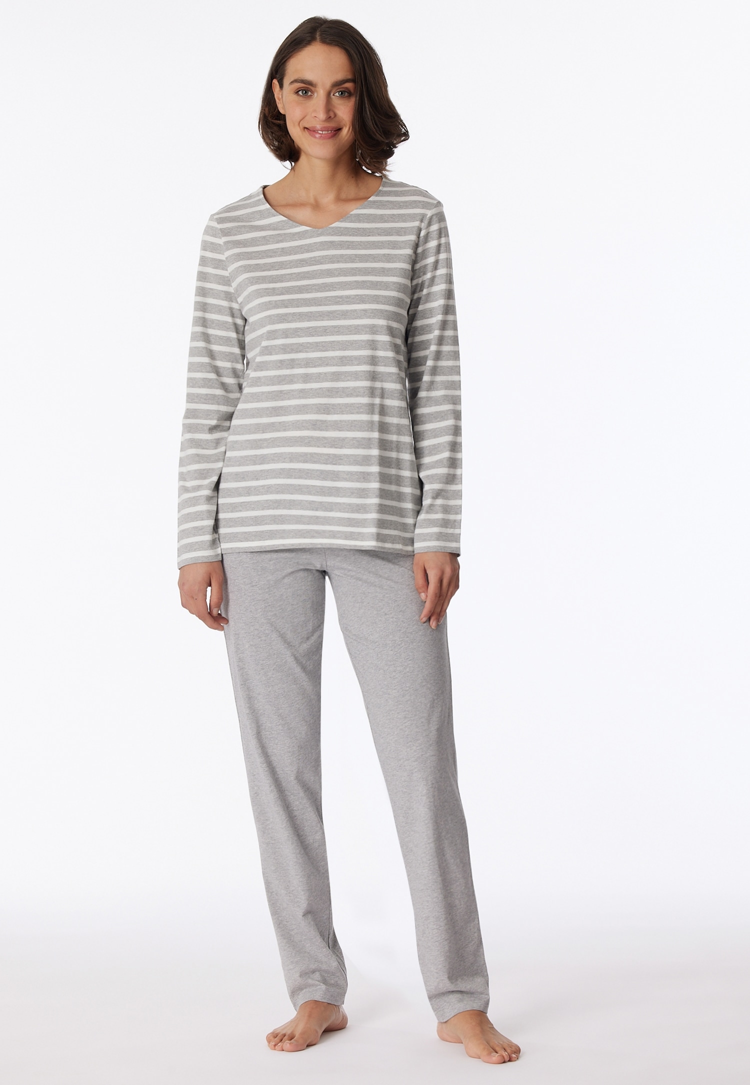 Schiesser Pyjama »"Casual Essentials"«, (2 tlg.), mit lässigem Design