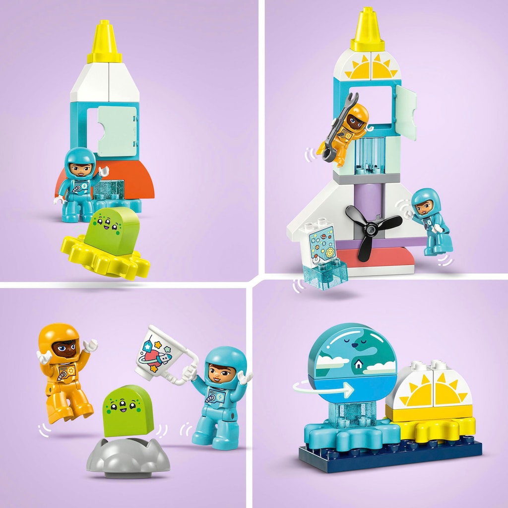LEGO® Konstruktionsspielsteine »3in1 Spaceshuttle für viele Abenteuer (10422), LEGO DUPLO Town«, (58 St.)