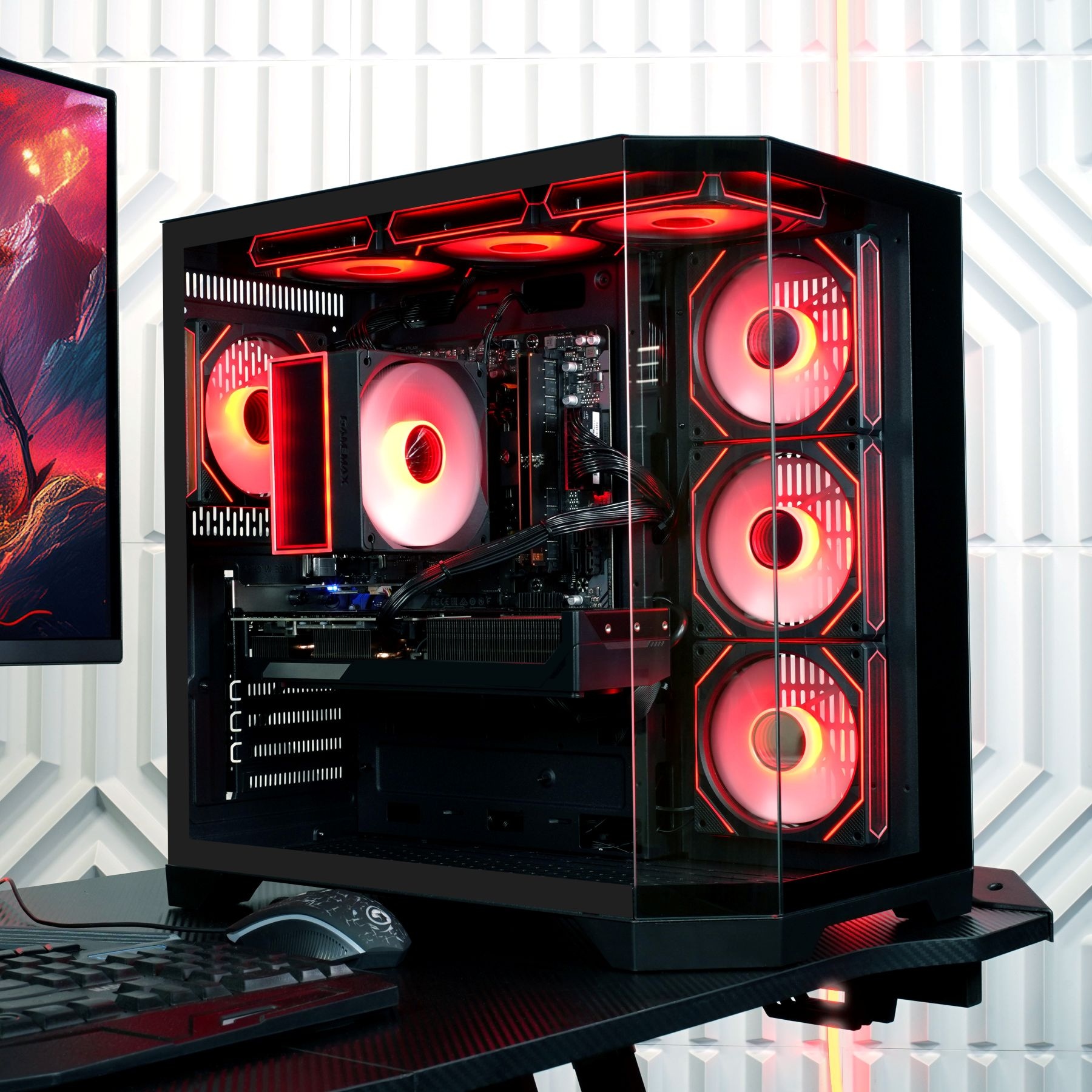 GAMEMAX Gaming-PC »HYPE-A BK 7995 AMD Ryzen 5 7500F 16GB DDR5 1TB SSD RTX 5070« Windows 11, DDR5 RAM