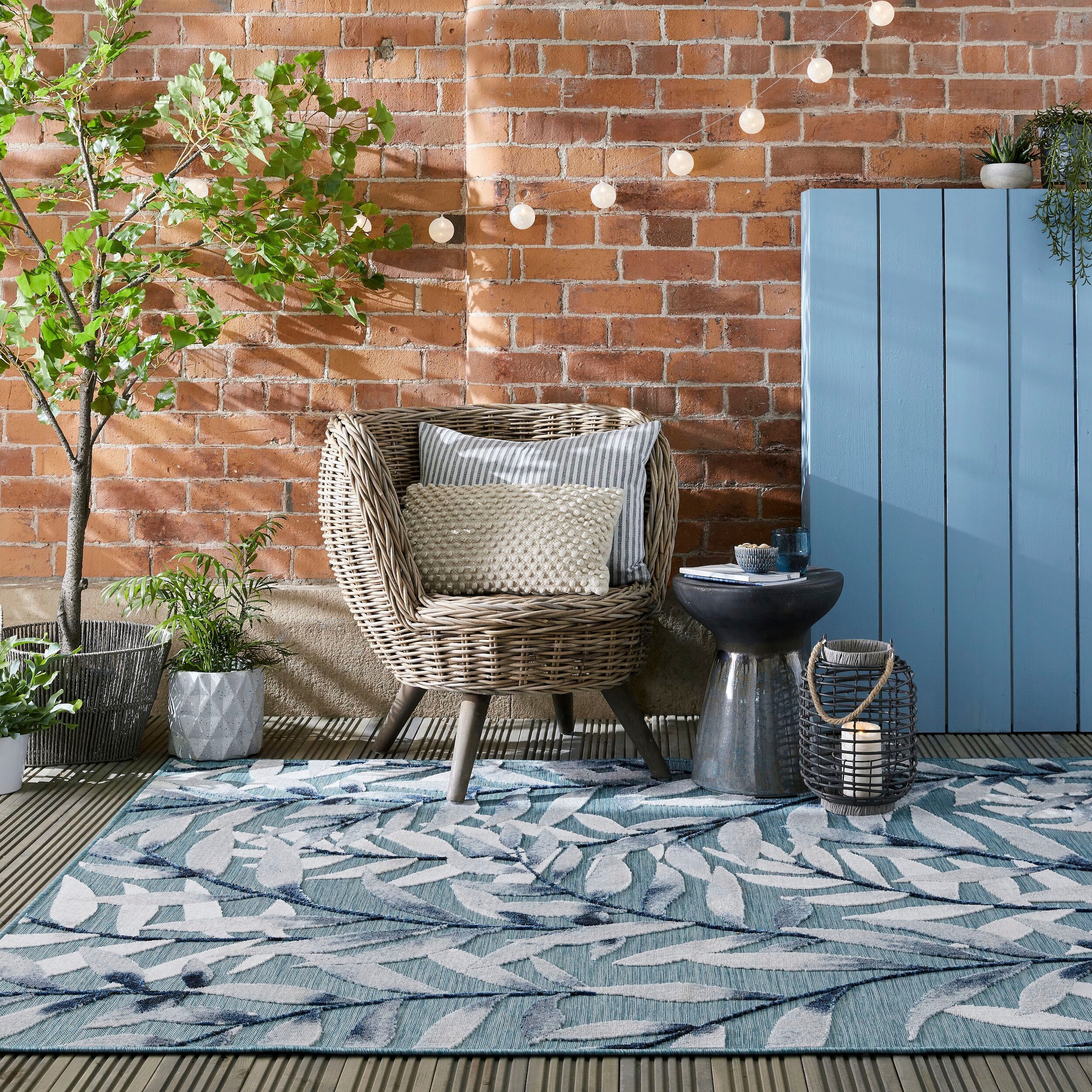 FLAIR RUGS Teppich »Willow«, rechteckig, 2 mm Höhe, Outdoor geeignet, Hoch- günstig online kaufen