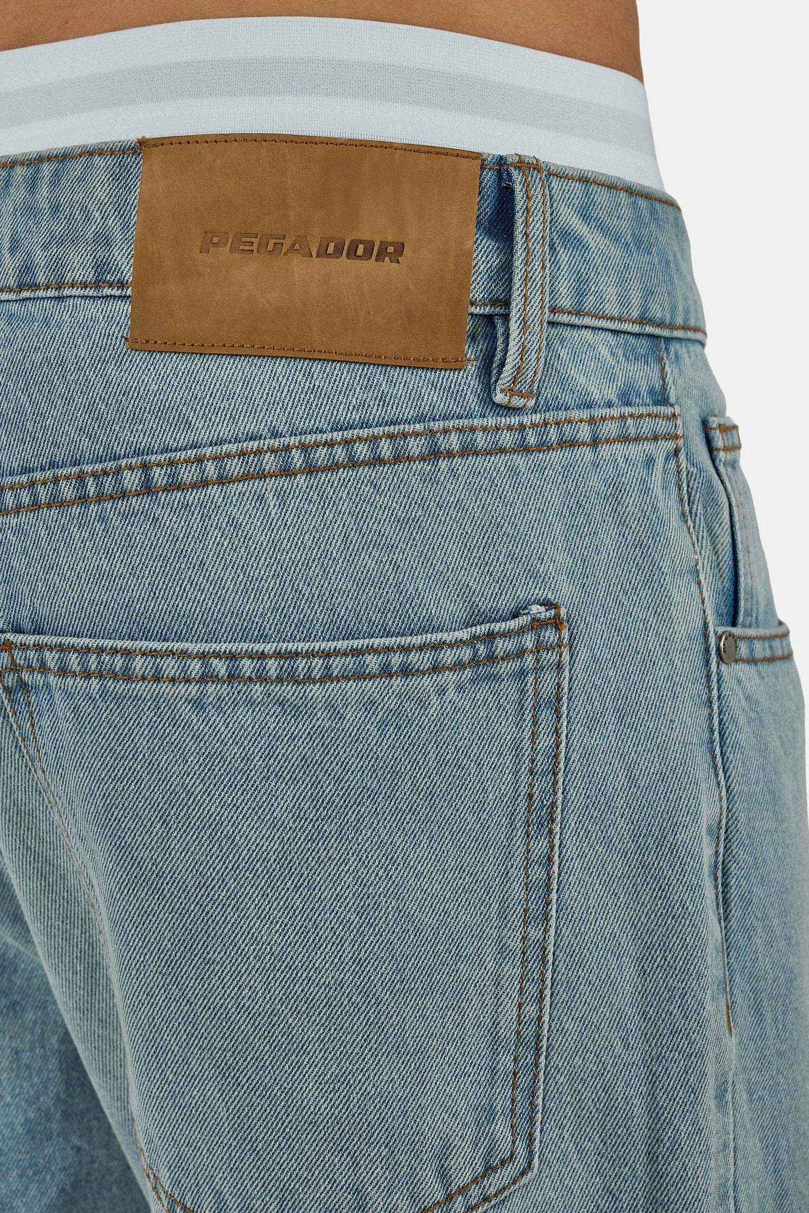 PEGADOR Loose-fit-Jeans »Baltra Baggy Jeans« Baumwolle, loose fit