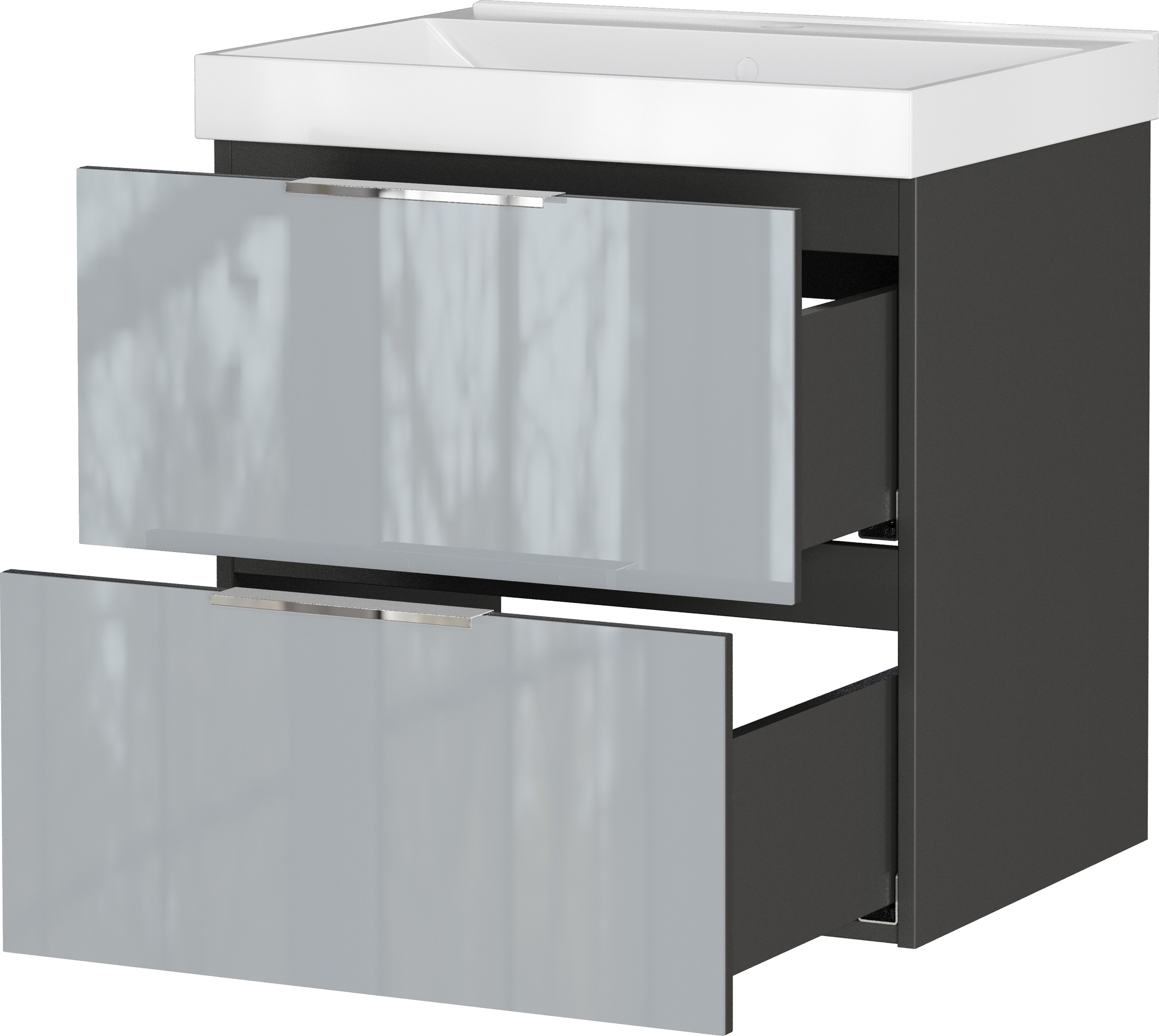 GERMANIA Waschtisch »Bisbee« 1 Stk. tlg. Waschtisch mit Glasfront in verschiedenen Breiten