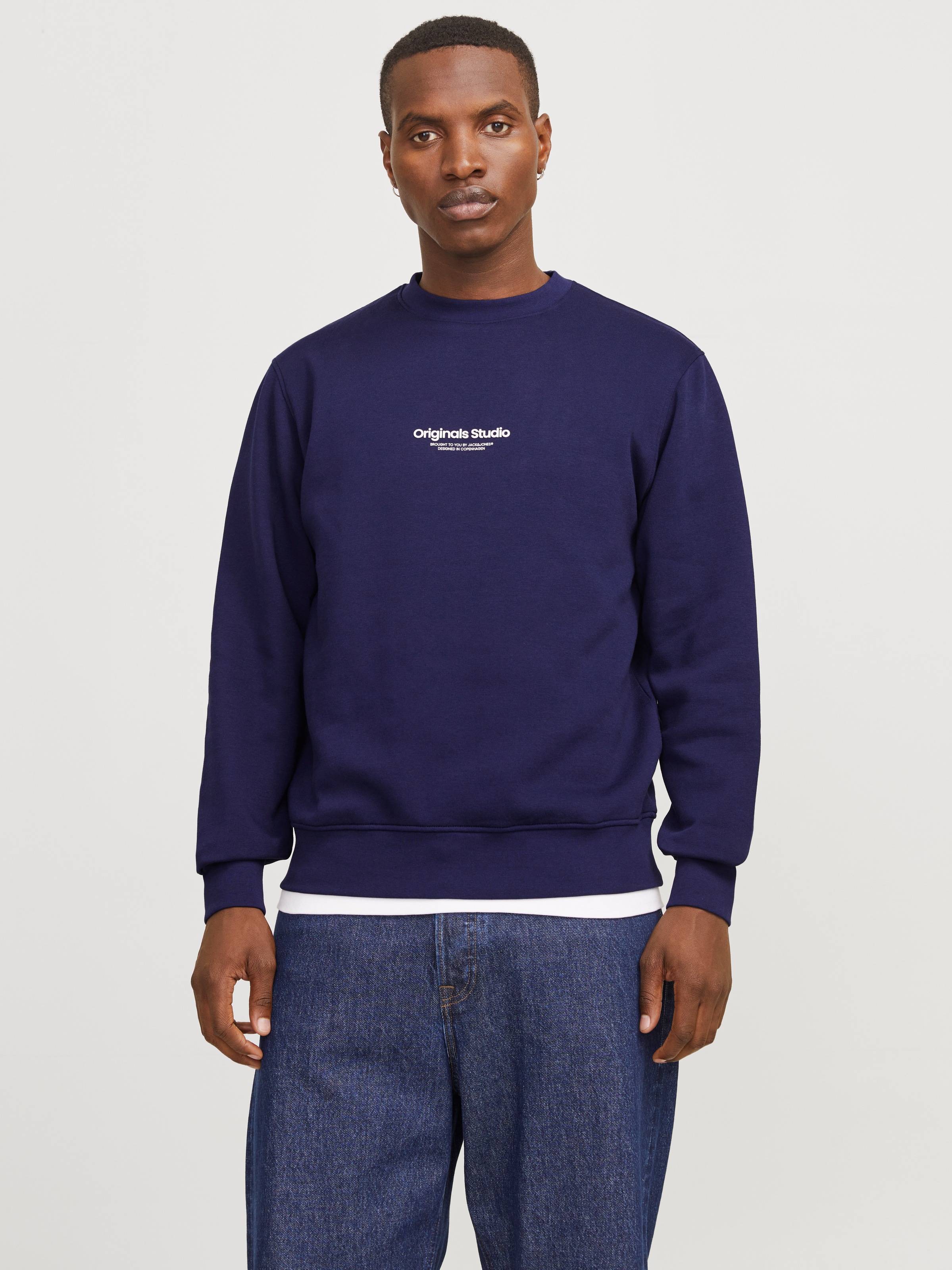 JACK & JONES Sweatshirt »JORVESTERBRO SWEAT CREW NECK NOOS« Ocean Cavern M M Sweater von Jack & Jones