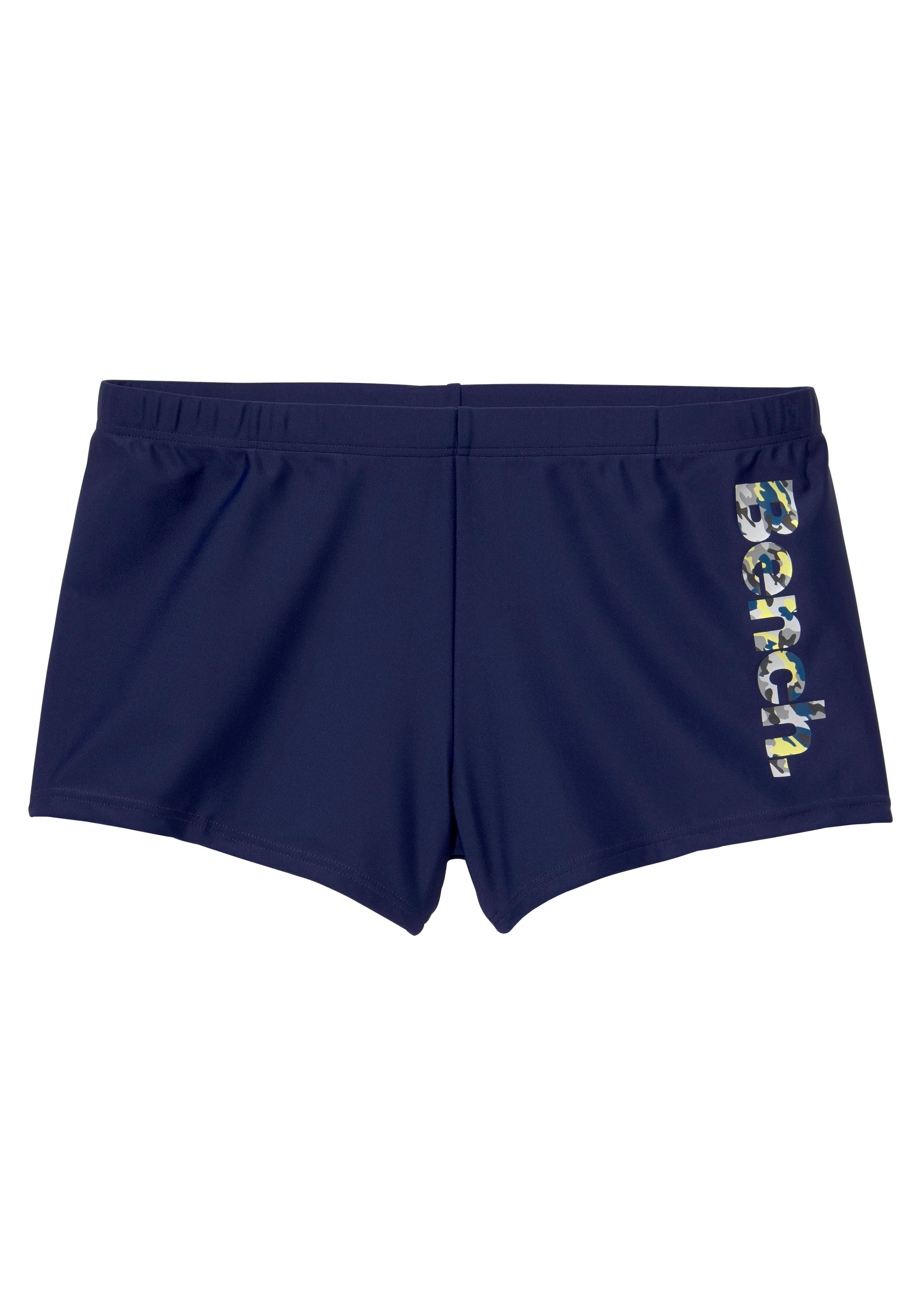 Bench. Boxer-Badehose, mit coolem Logo in Tarnfarben-Optik