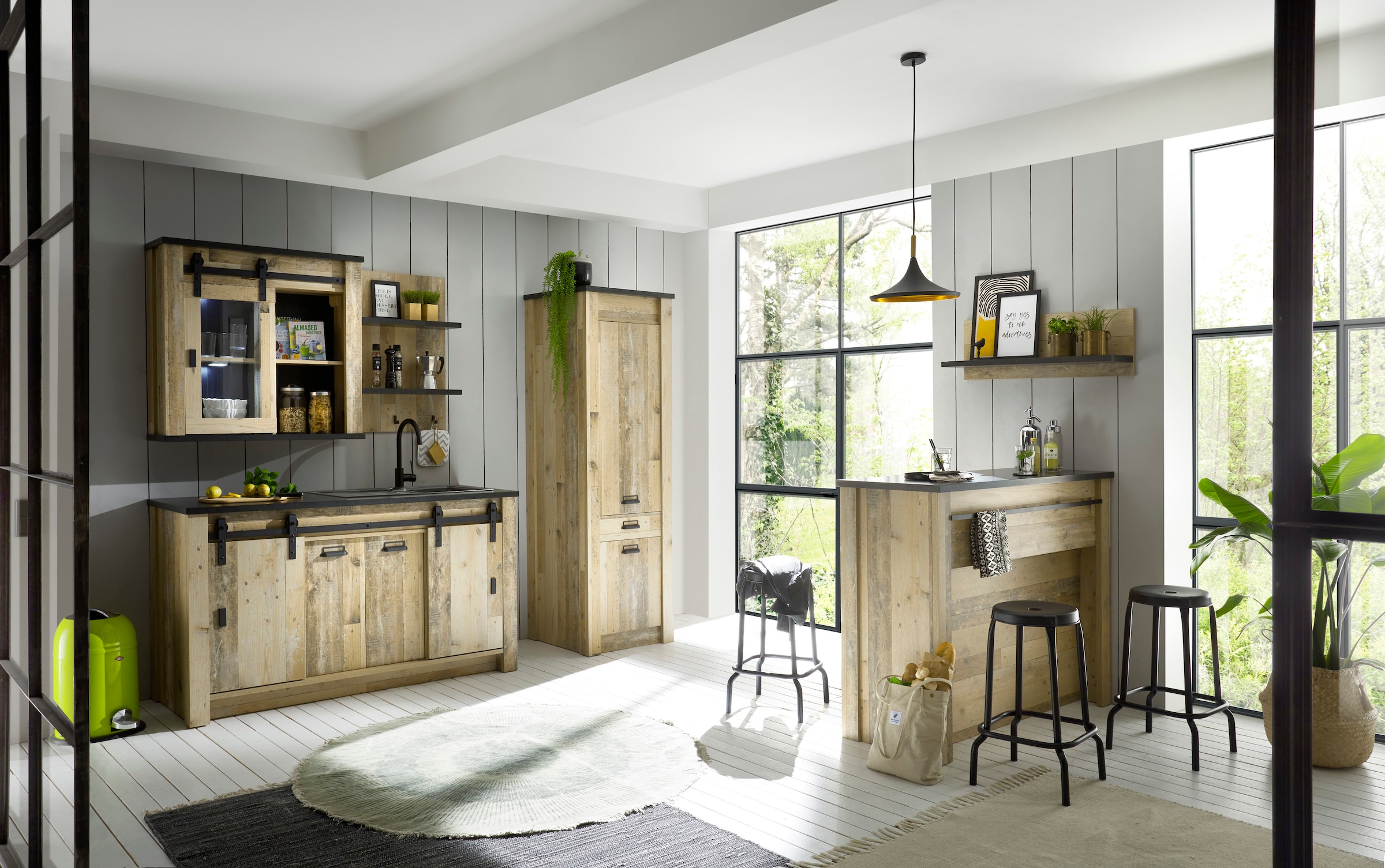 Home affaire Küche »Sherwood«, Breite 240 cm, ohne E-Geräte