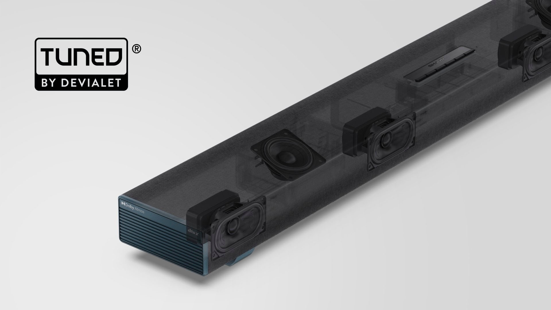 Sharp Soundbar »HT-SBW55121 5.1.2 Dolby Atmos®/DTS:X® mit Drahtlos-Subwoofer«