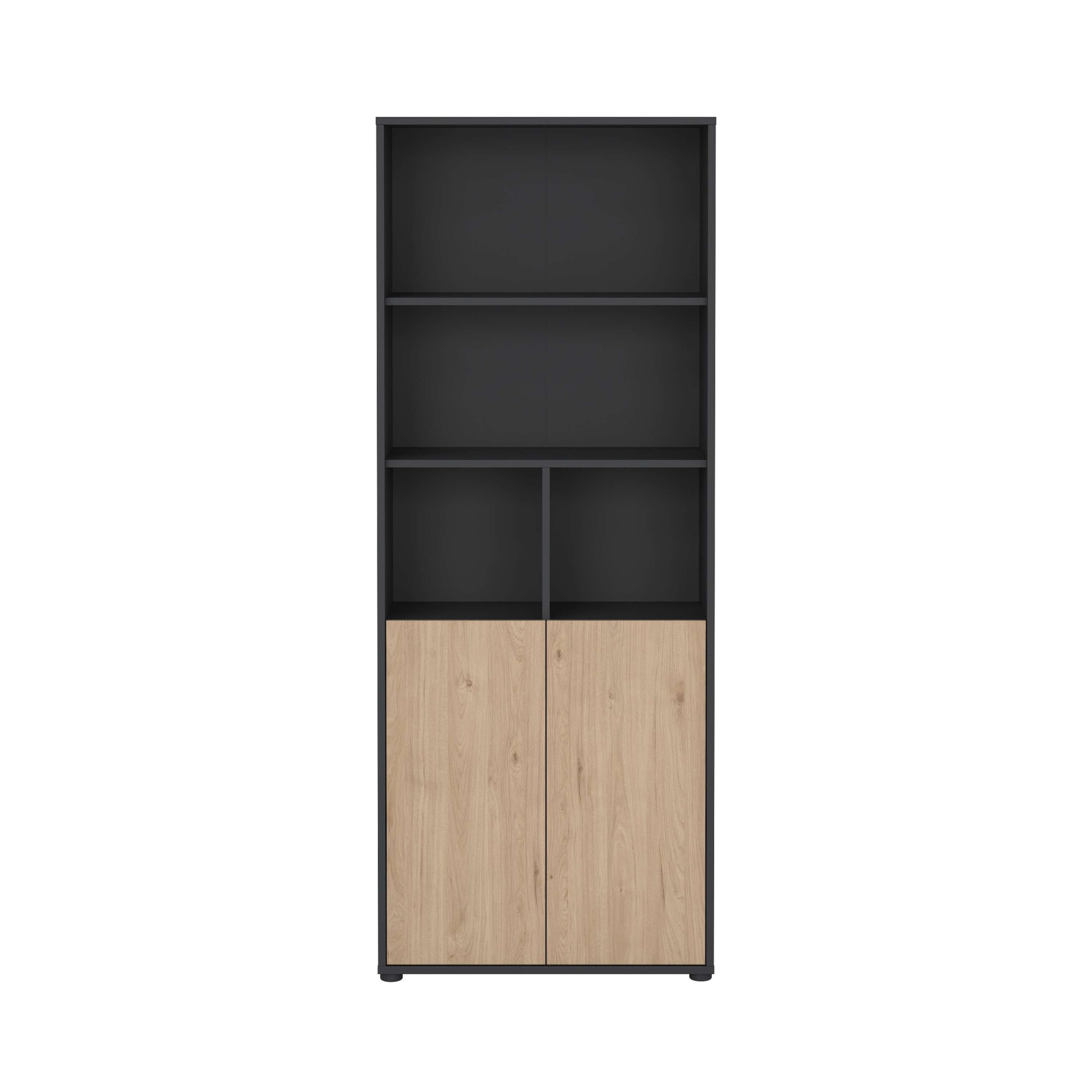 INOSIGN Bücherregal »Sign Ablageregal, Aktenregal, Bücherregal, Standregal, Wandregal,«, mit 2 Türen, 4 Einlegeböden, 2 Türen, Höhe 200 cm, Breite 80 cm