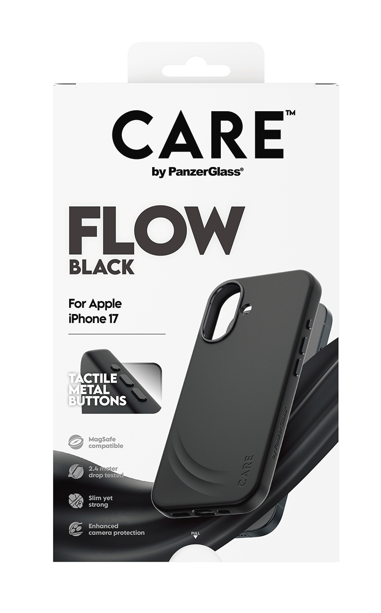 CARE by PanzerGlass Handyhülle »Flow MagSafe Case für Apple iPhone 17« Apple iPhone 17 Backcover, Schutzhülle, Handyschutzhülle, Case, Schutzcase, stoßfest