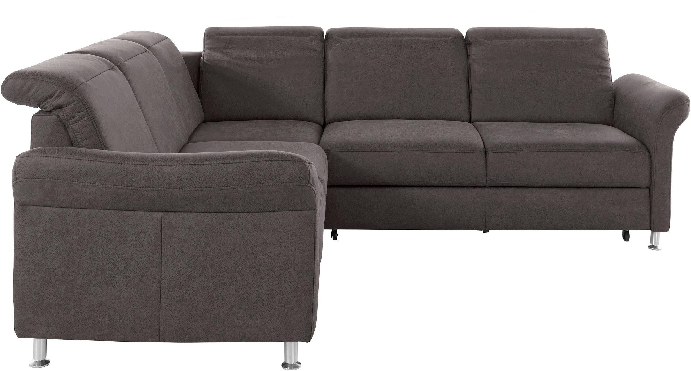 sit&more Ecksofa »Darwin L-Form«, inklusive Federkern, wahlweise mit Kopfteilverstellung, Bettfunktion