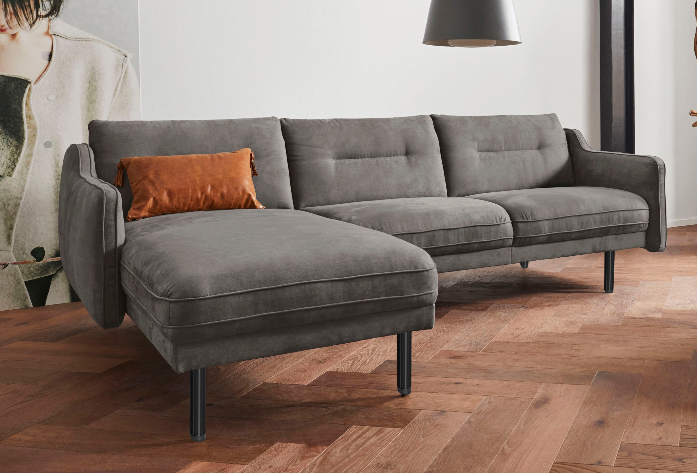 andas Ecksofa Nordfyn L-Form, edles Design in 3 Bezugsqualitäten, Design by günstig online kaufen
