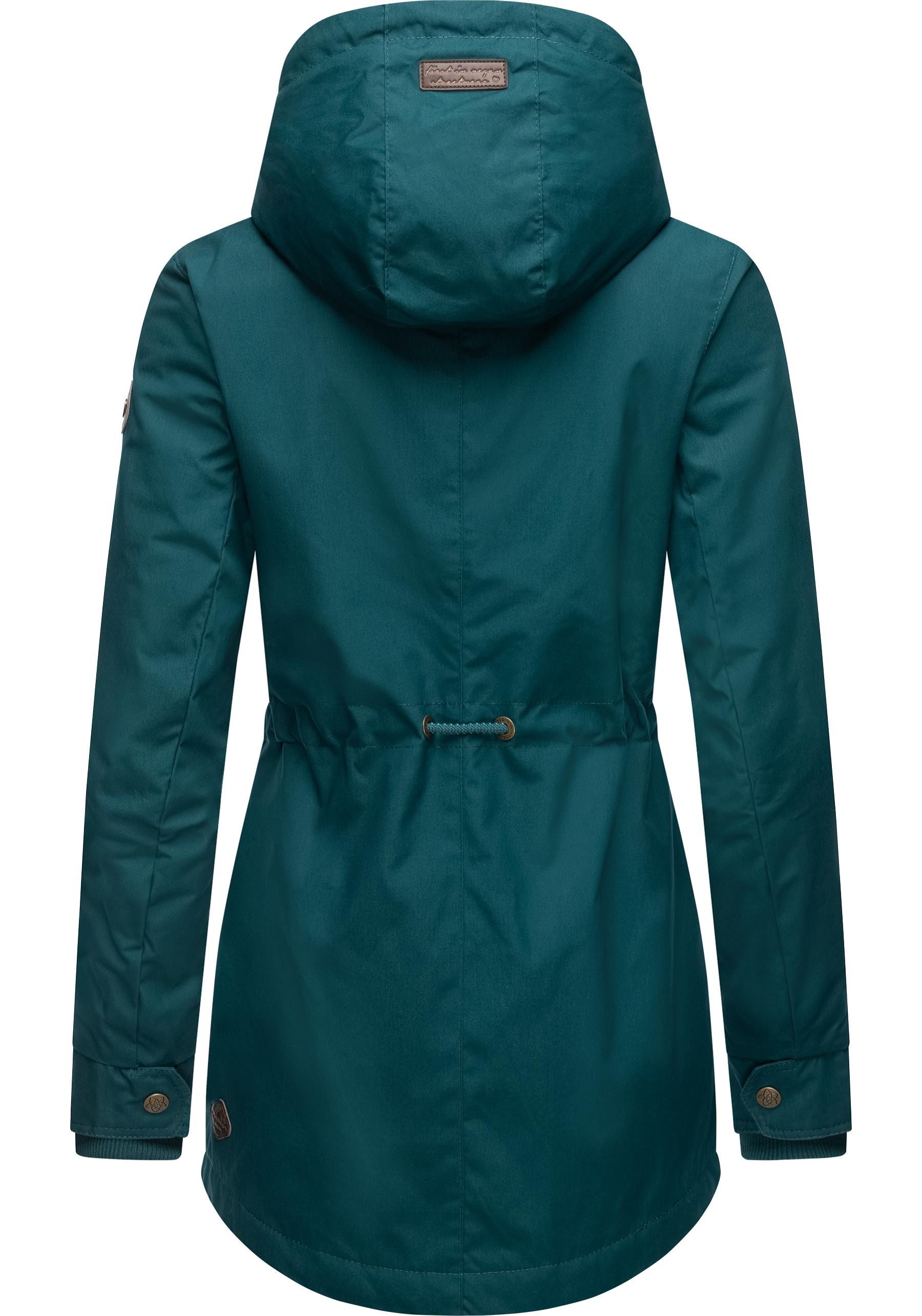 Ragwear für Jahreszeit »Monadis Black Winterparka Winterjacke mit die stylischer Kapuze, kalte Label«, online bestellen