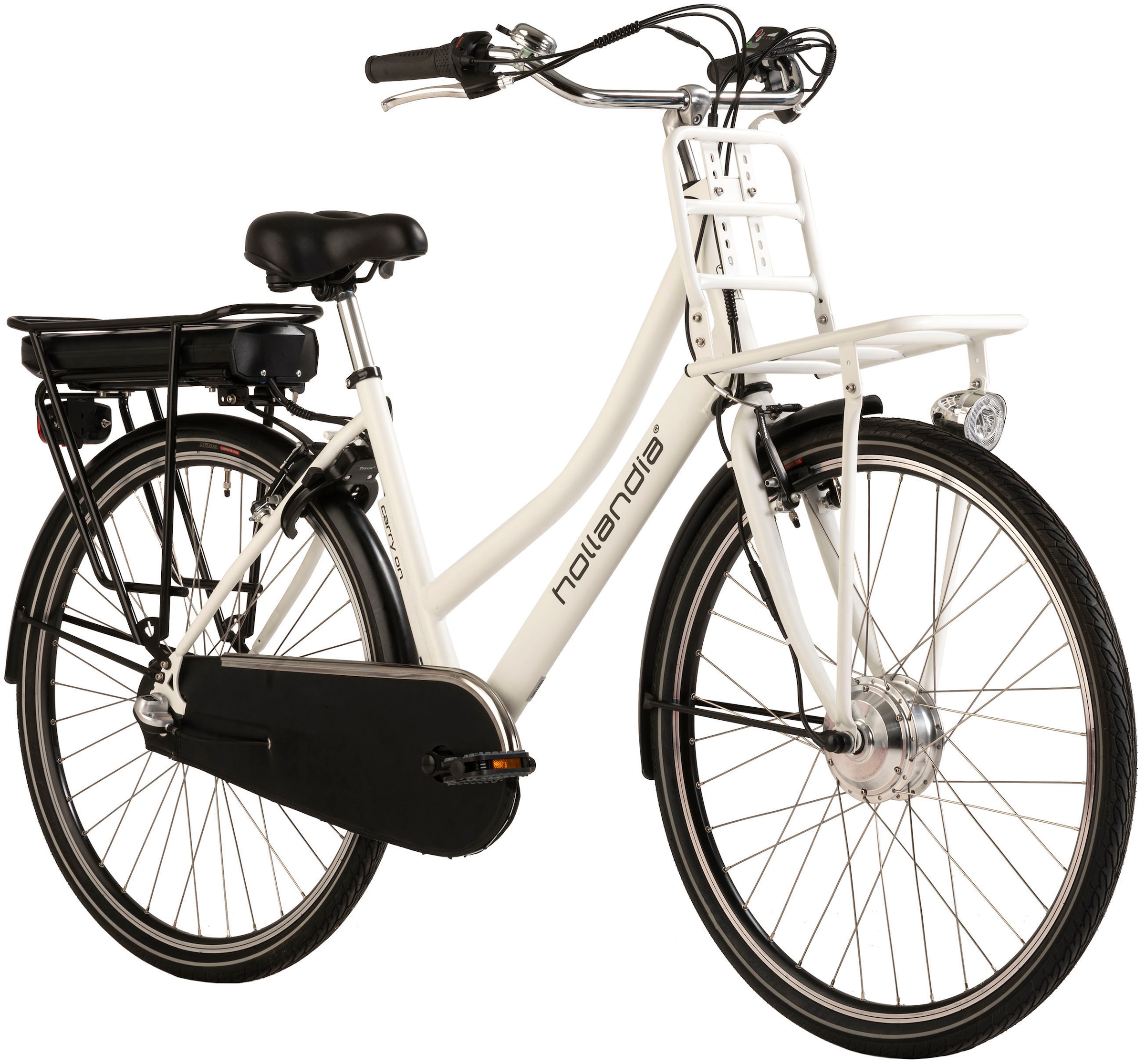 Hollandia E-Bike »Carry On«, 3 Gang, Shimano, Nexus, Frontmotor 250 W, Pedelec, Elektrofahrrad für Damen u. Herren