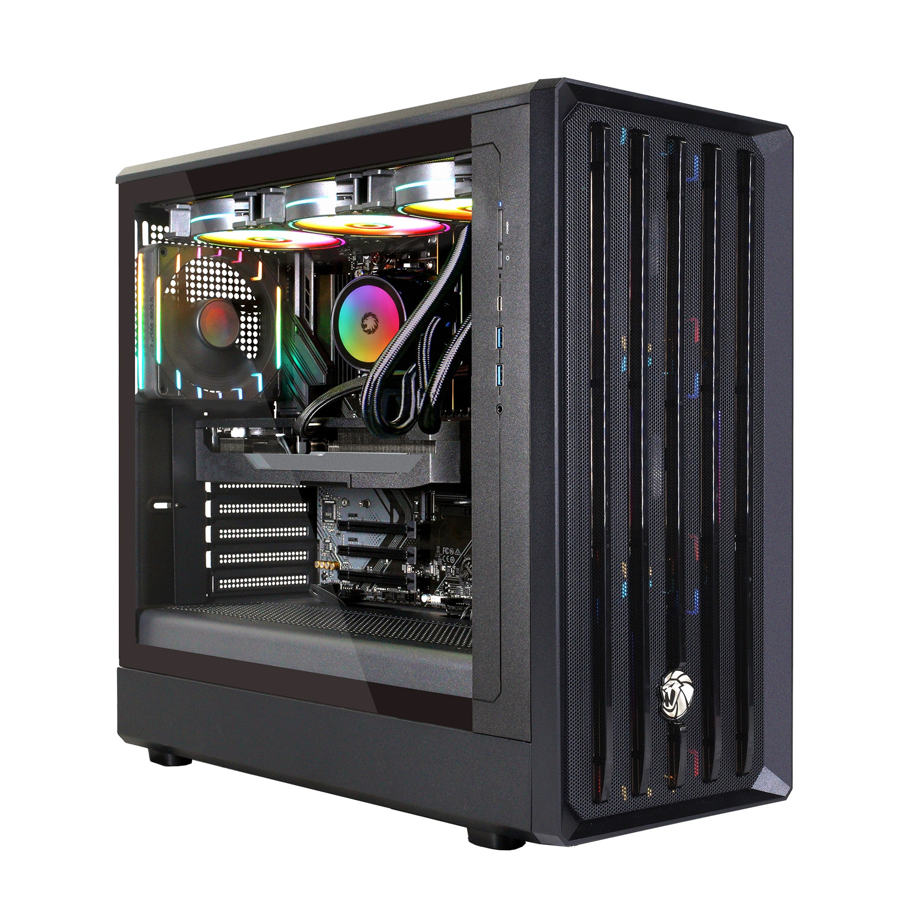 GAMEMAX Gaming-PC »CLAW BK 8102 AMD Ryzen 7 9700X 32GB DDR5 1TB SSD RX 9070 XT« DDR5 RAM, Windows 11, Wasserkühlung