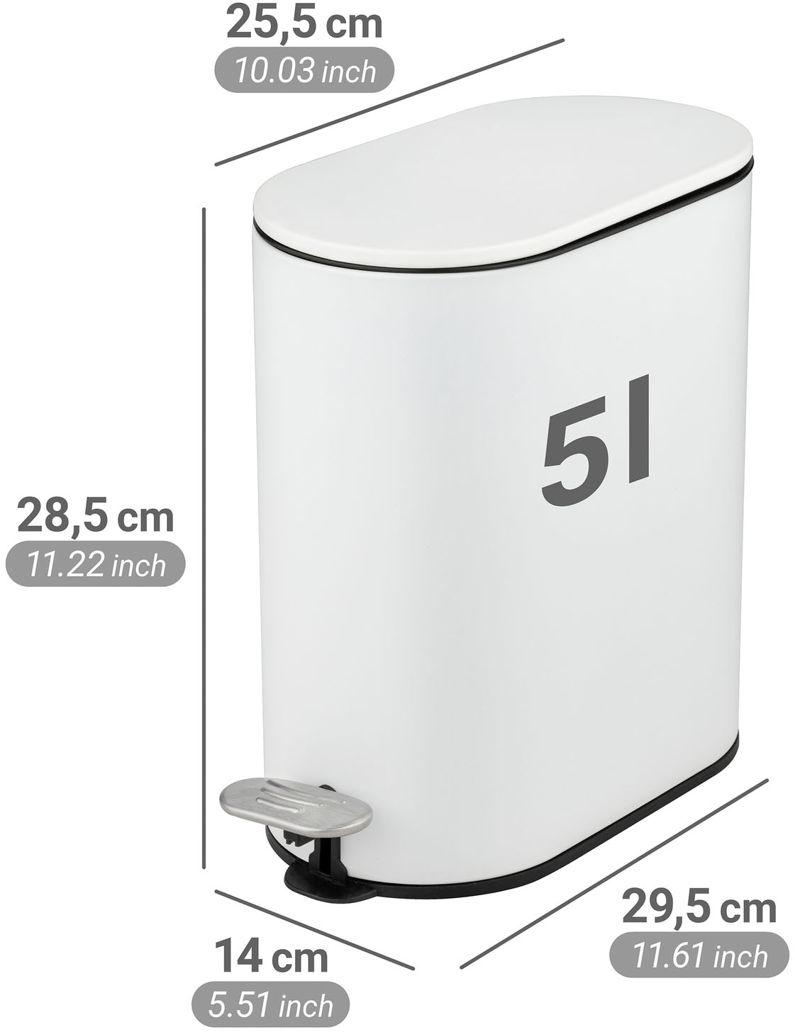 WENKO Kosmetikeimer »Collungo« 1 Behälter