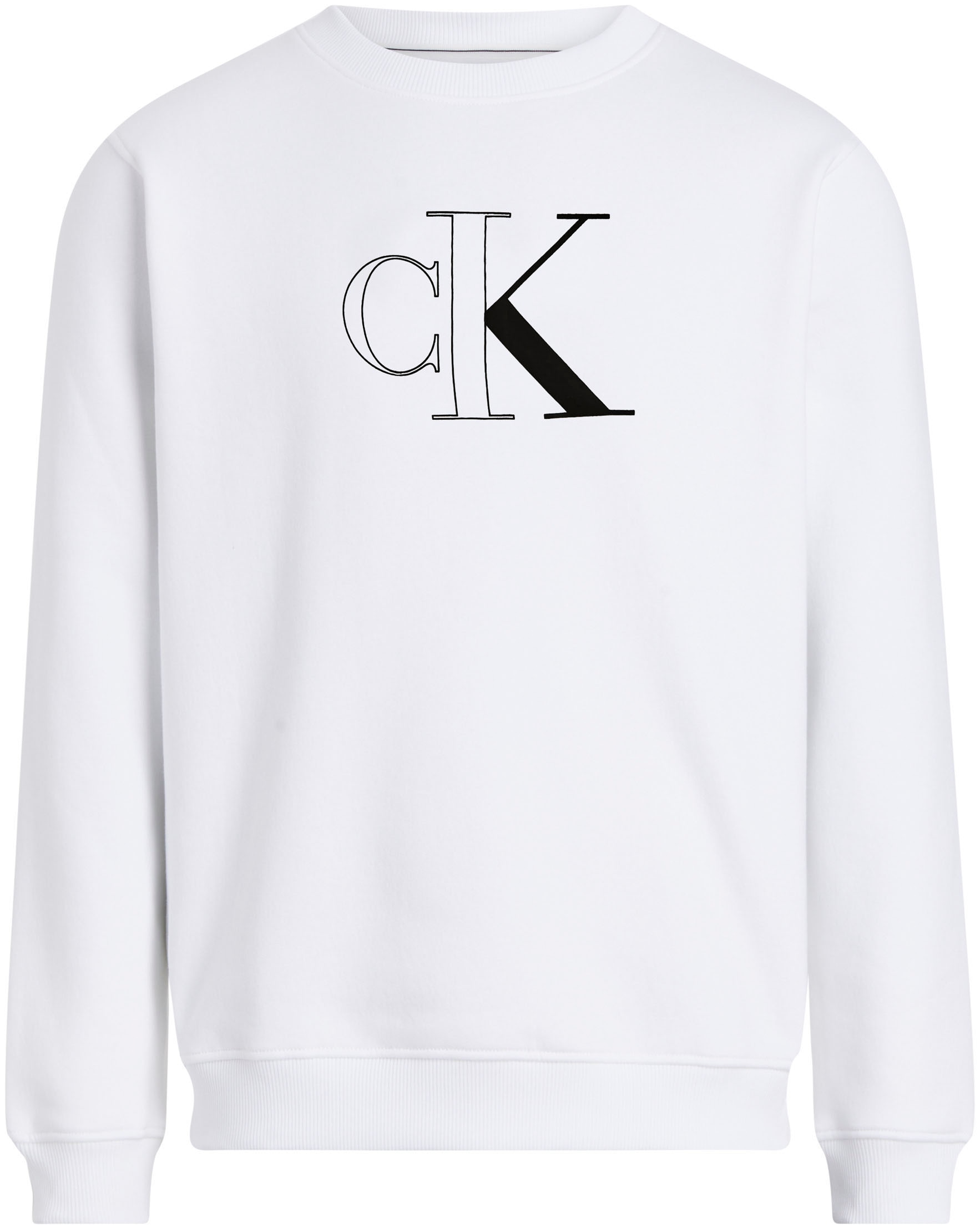 Calvin Klein Jeans Sweatshirt »OUTLINE MONOLOGO CREW NECK«, mit Markenlabel