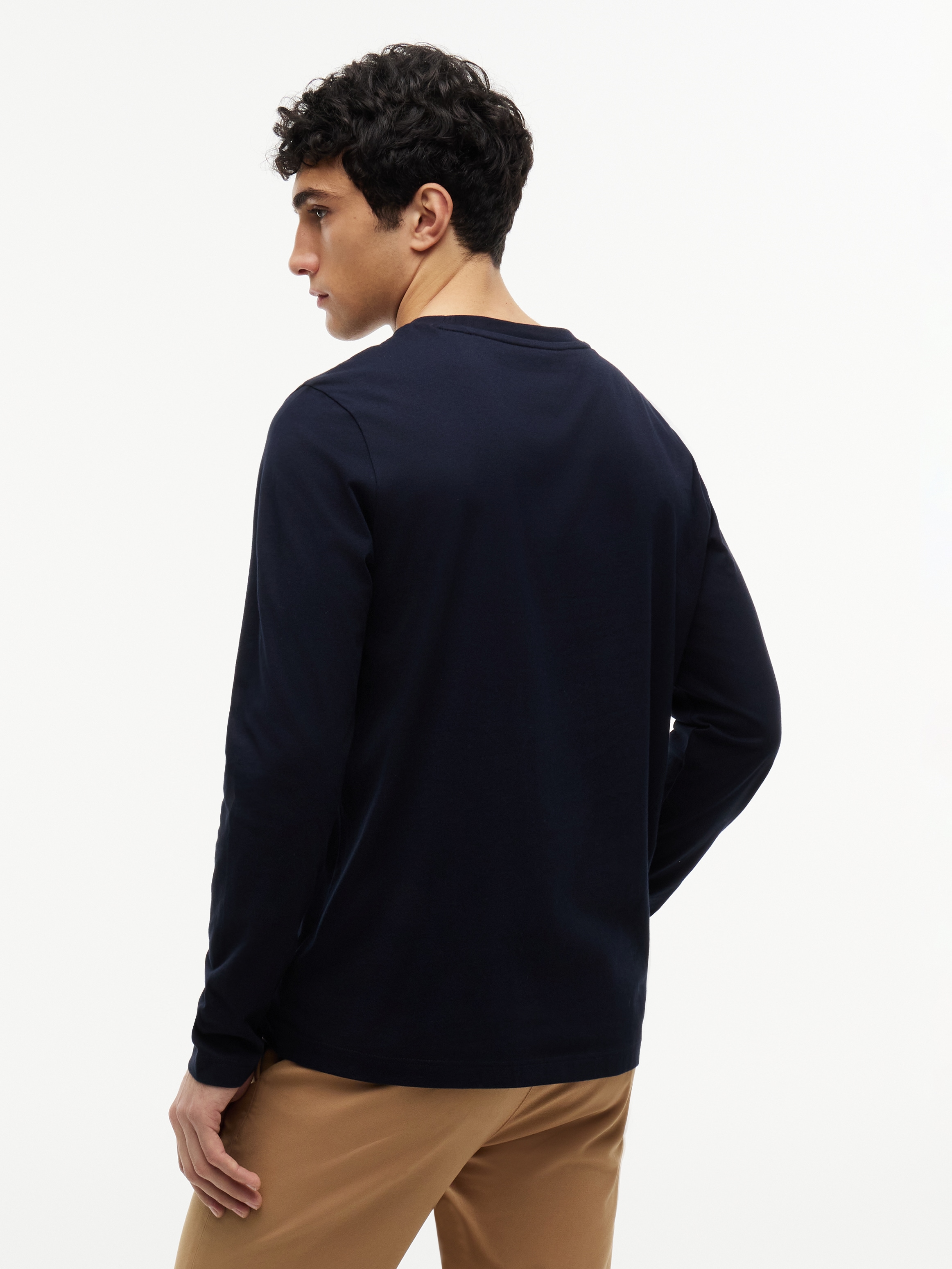 Tommy Hilfiger Langarmshirt »SCRIPT STACK LS REGULAR TEE«