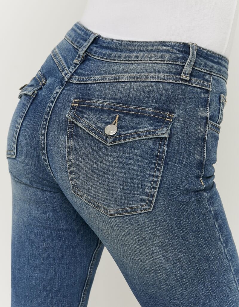 Tally Weijl Bootcut-Jeans »SPADEBOOTY« Baumwollmischung, Mid Waist