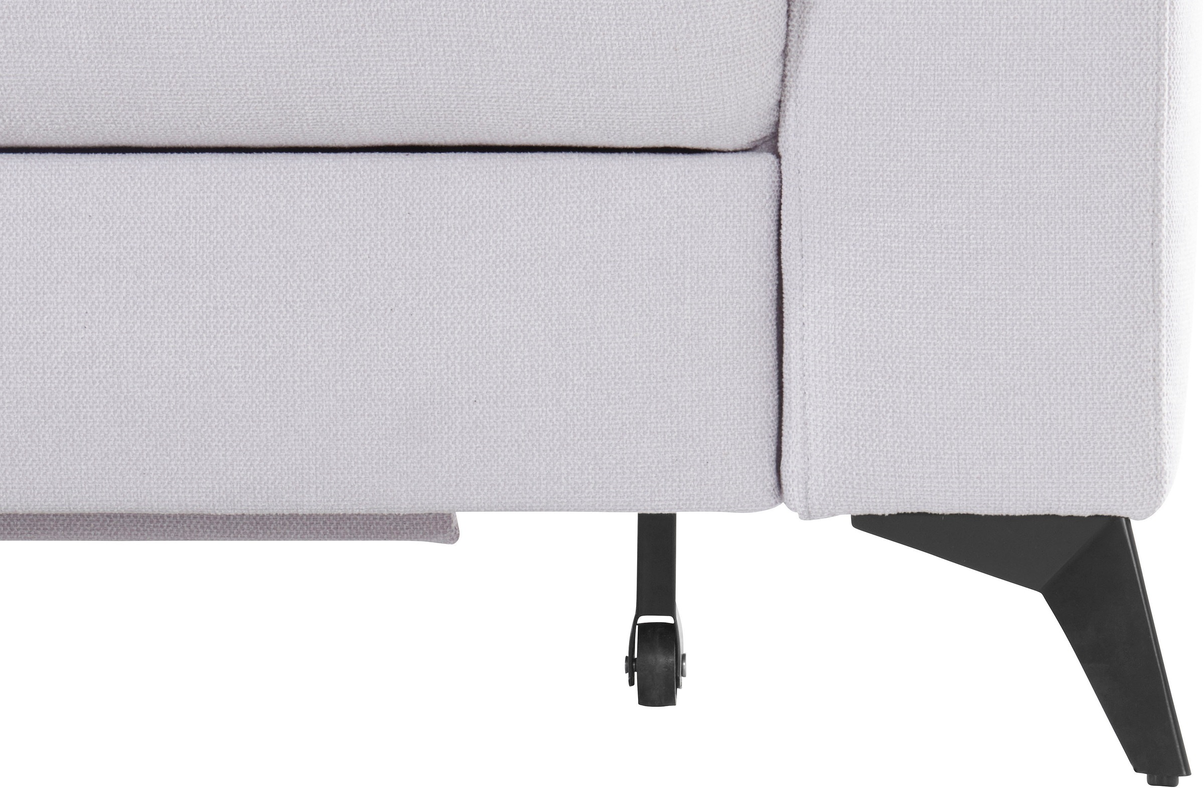 Places of Style Ecksofa »Lolland L-Form«, Wahlweise mit Bettfunktion und Stauraum, auch mit abwischbarem Bezug