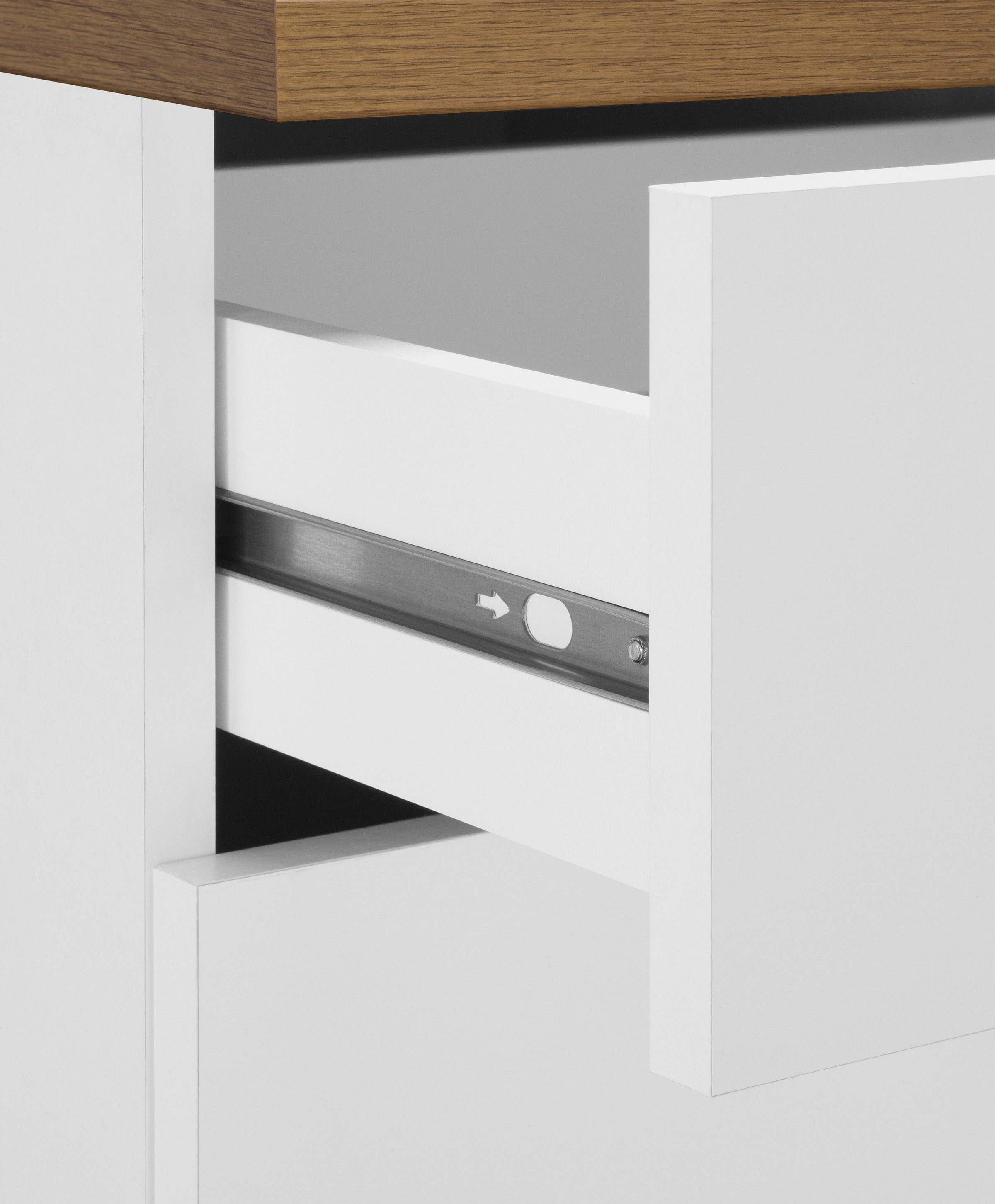 KOCHSTATION Küchenzeile »KS-Samos« Breite 280 cm, wahlweise mit E-Geräten, mit Arbeitsplatte